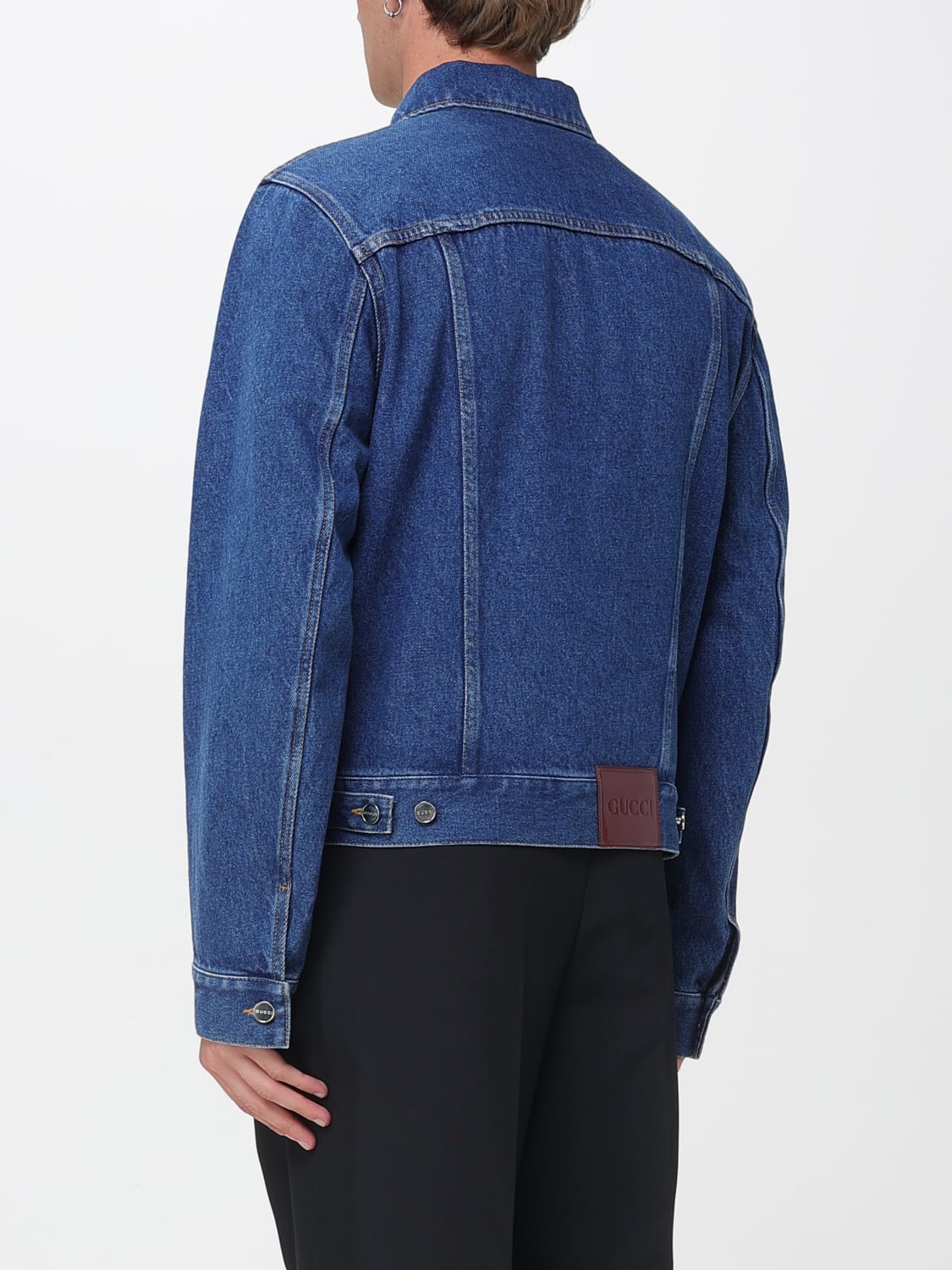 GUCCI CHAQUETA: Chaqueta hombre Gucci, Azul Oscuro - Img 3