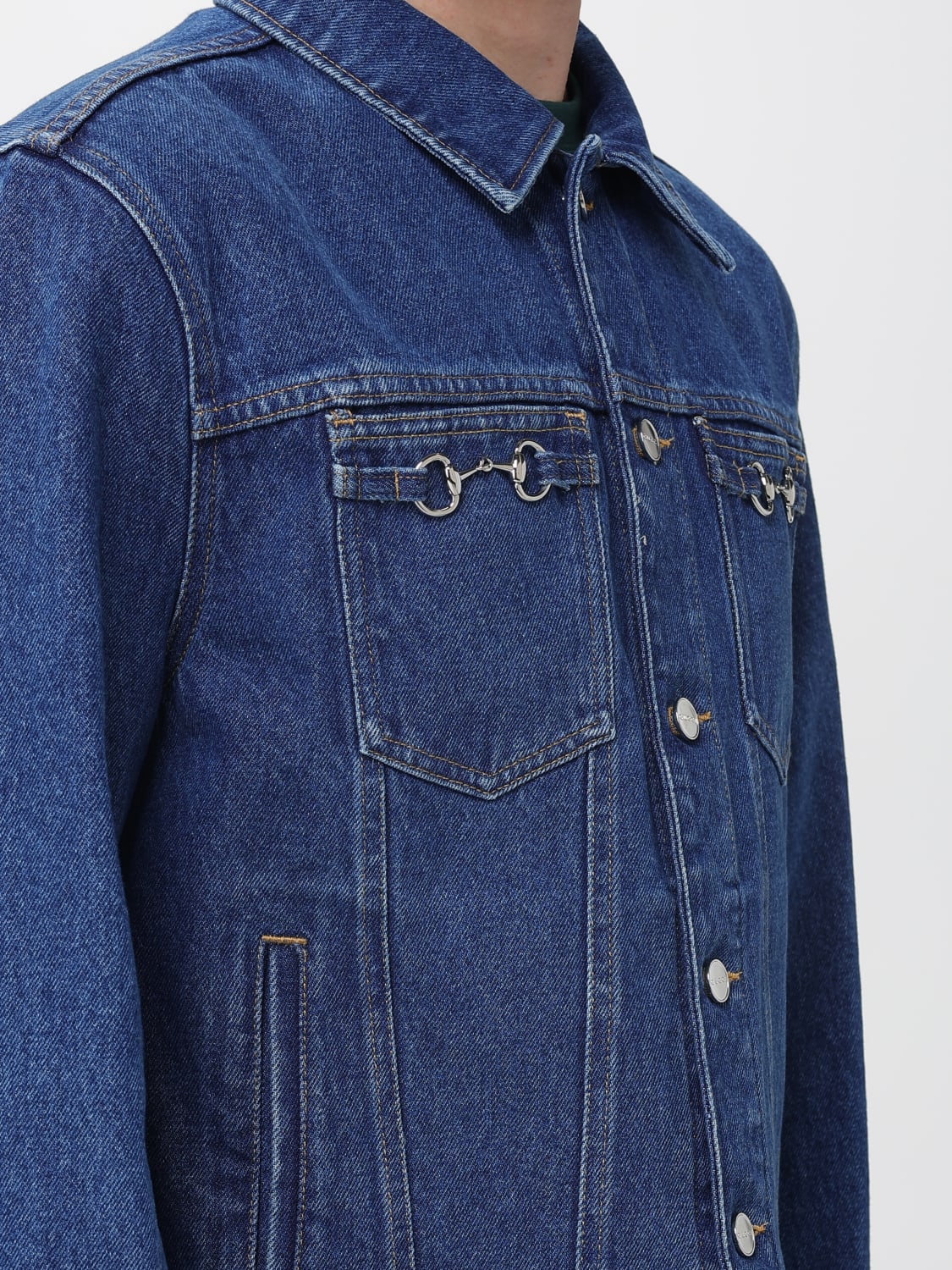 GUCCI CHAQUETA: Chaqueta hombre Gucci, Azul Oscuro - Img 5