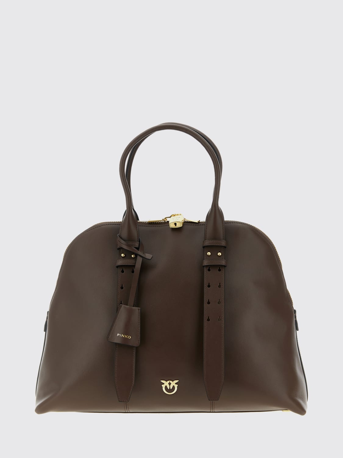 PINKO SAC À MAIN: Sac porté épaule femme Pinko, Marron - Img 1