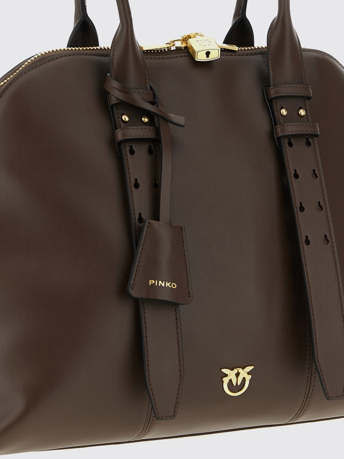 PINKO SAC À MAIN: Sac porté épaule femme Pinko, Marron - Img 3