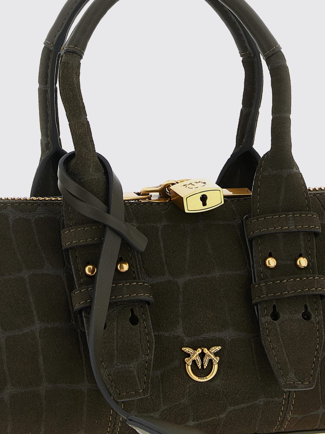 PINKO HANDBAG: Shoulder bag woman Pinko, Green - Img 3