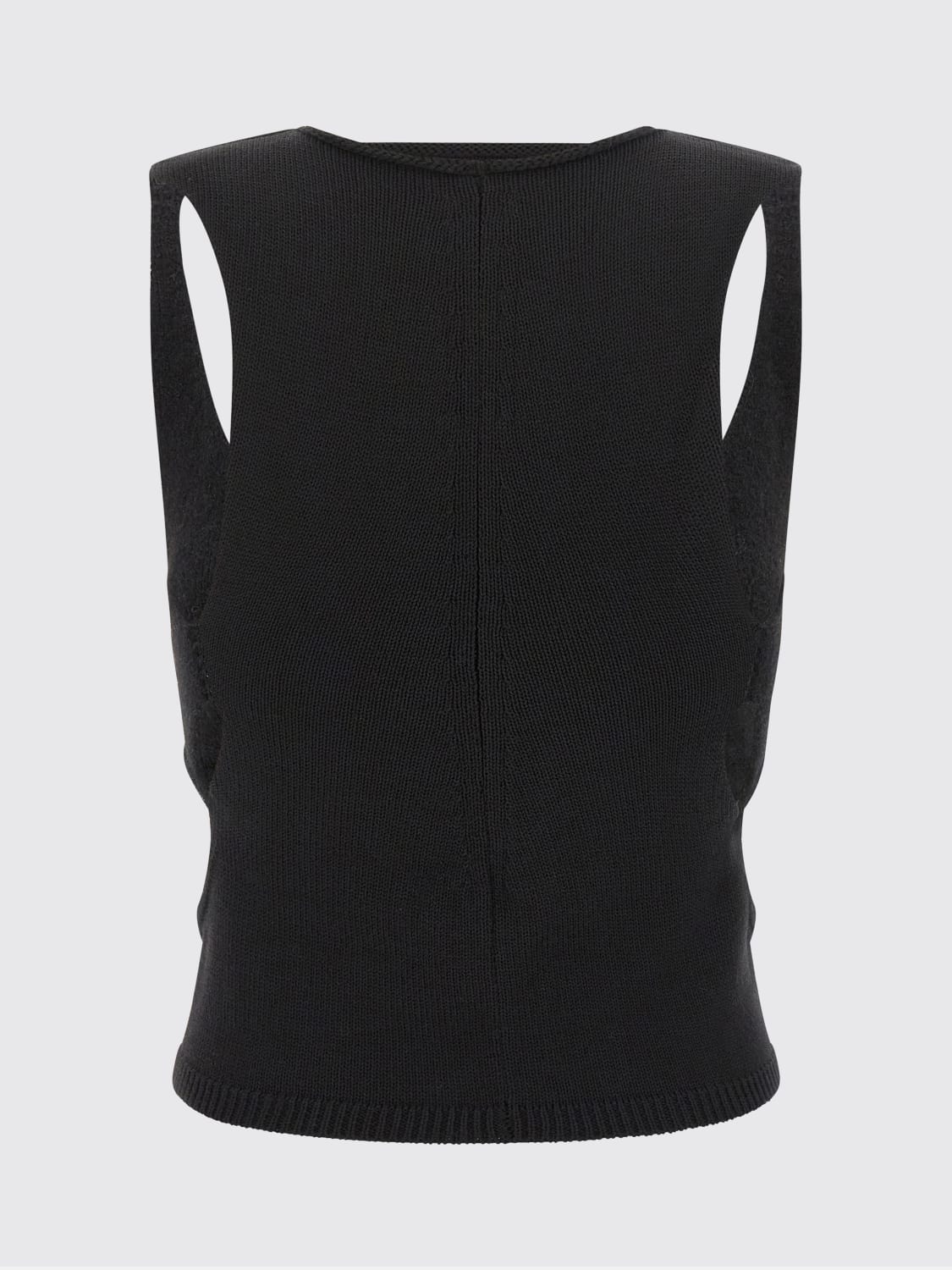 RICK OWENS TOP: Top di lana Rick Owens, Nero - Img 2