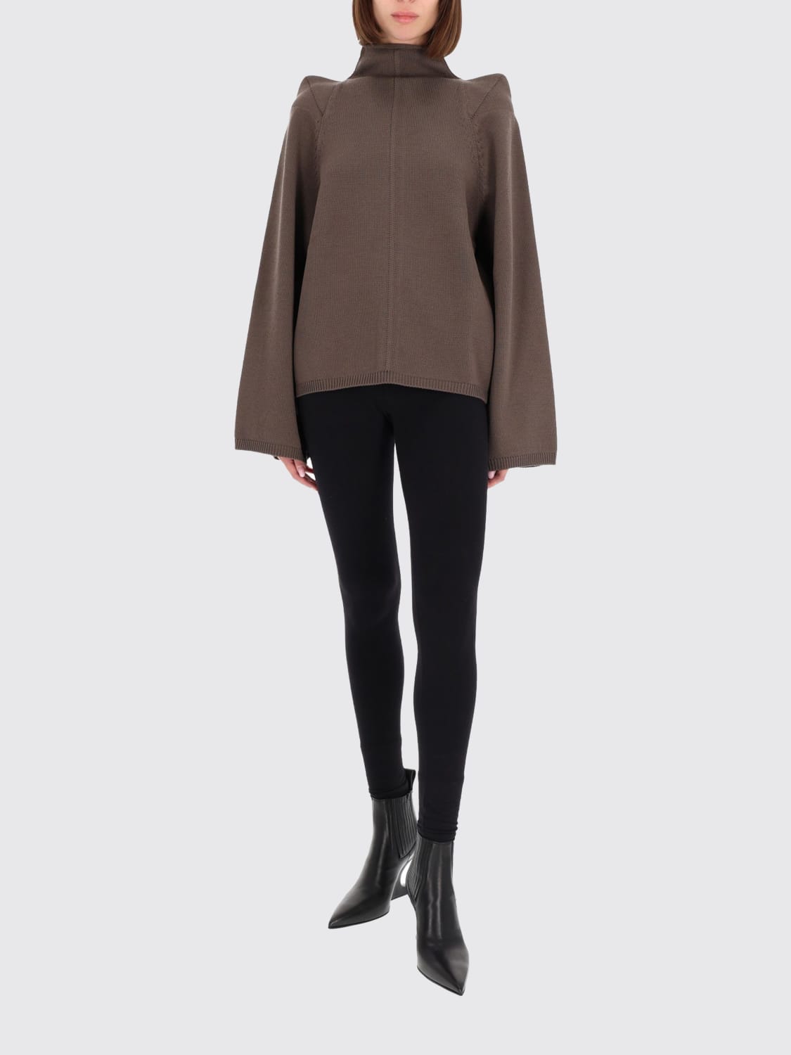 RICK OWENS SWEATER: Cardigan woman Rick Owens, Grey - Img 2
