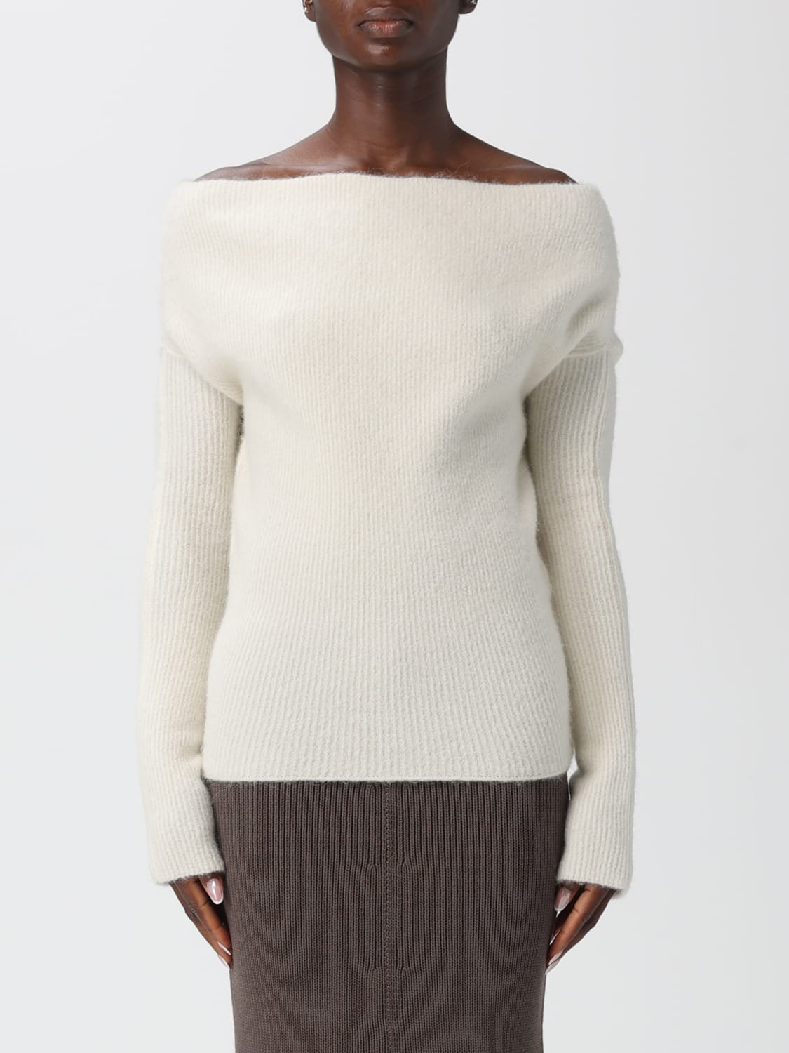 RICK OWENS SWEATER: Cardigan woman Rick Owens, White - Img 1