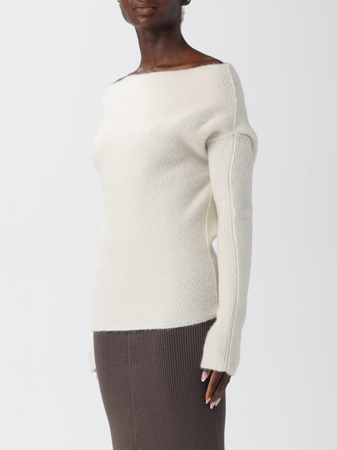 RICK OWENS SWEATER: Cardigan woman Rick Owens, White - Img 4