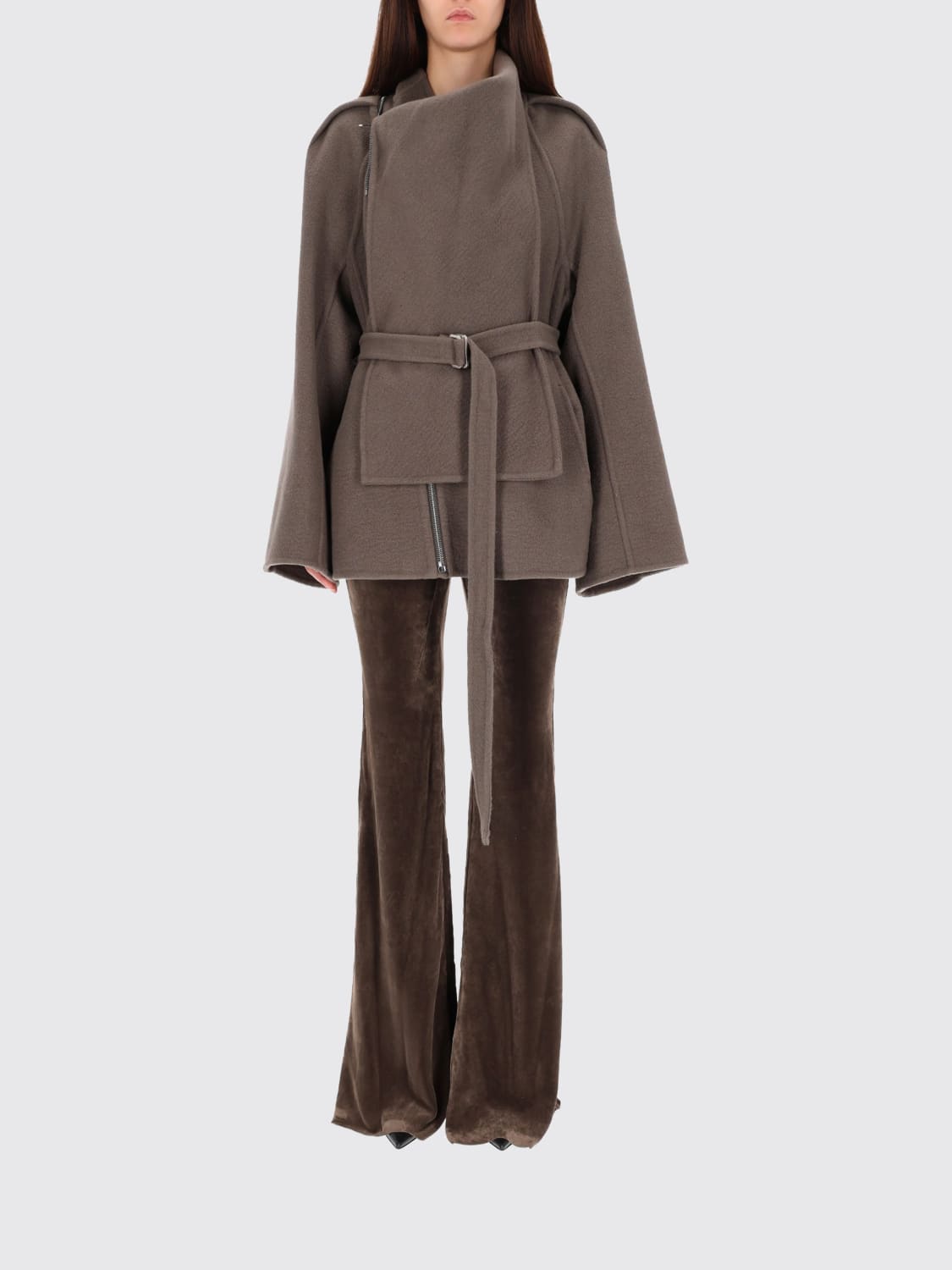 RICK OWENS ABRIGO: Gabardina mujer Rick Owens, Gris - Img 2