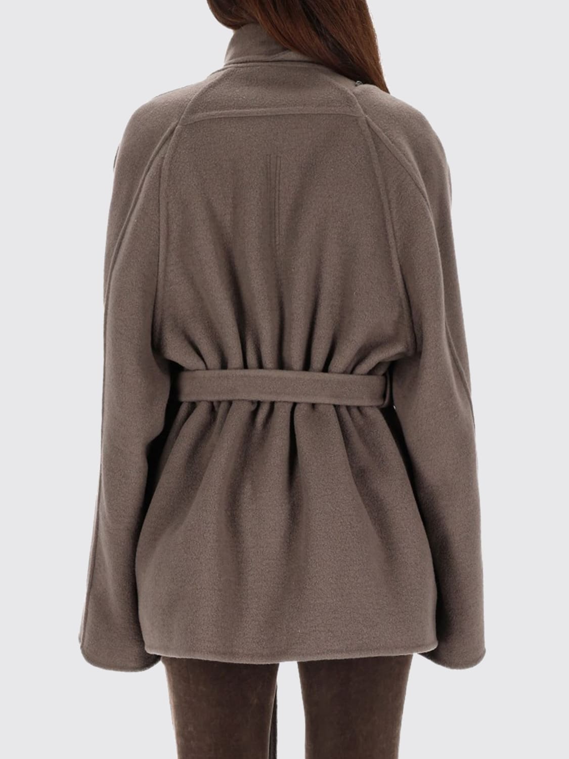 RICK OWENS ABRIGO: Gabardina mujer Rick Owens, Gris - Img 3