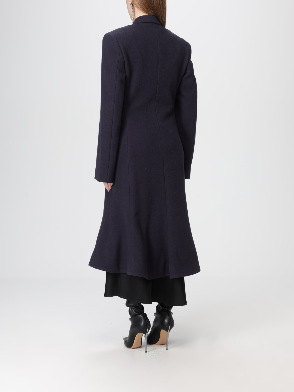 BALENCIAGA COAT: Coat woman Balenciaga, Blue - Img 3