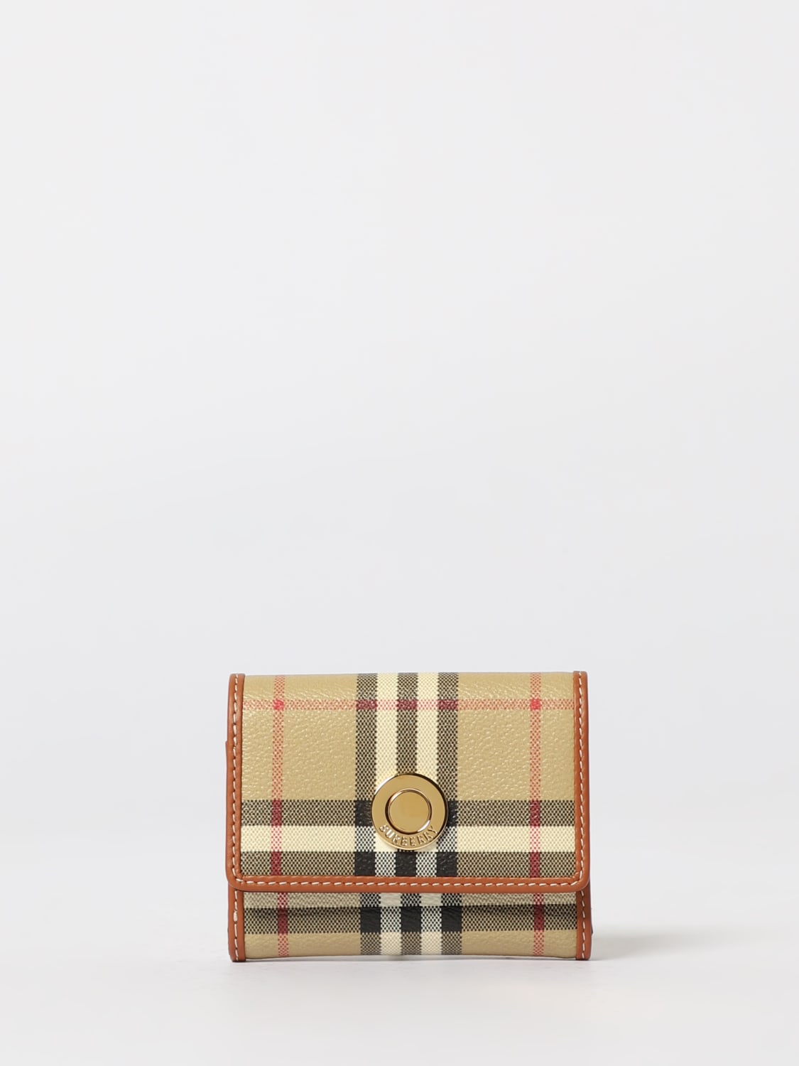 BURBERRY WALLET: Wallet woman Burberry, Beige - Img 1
