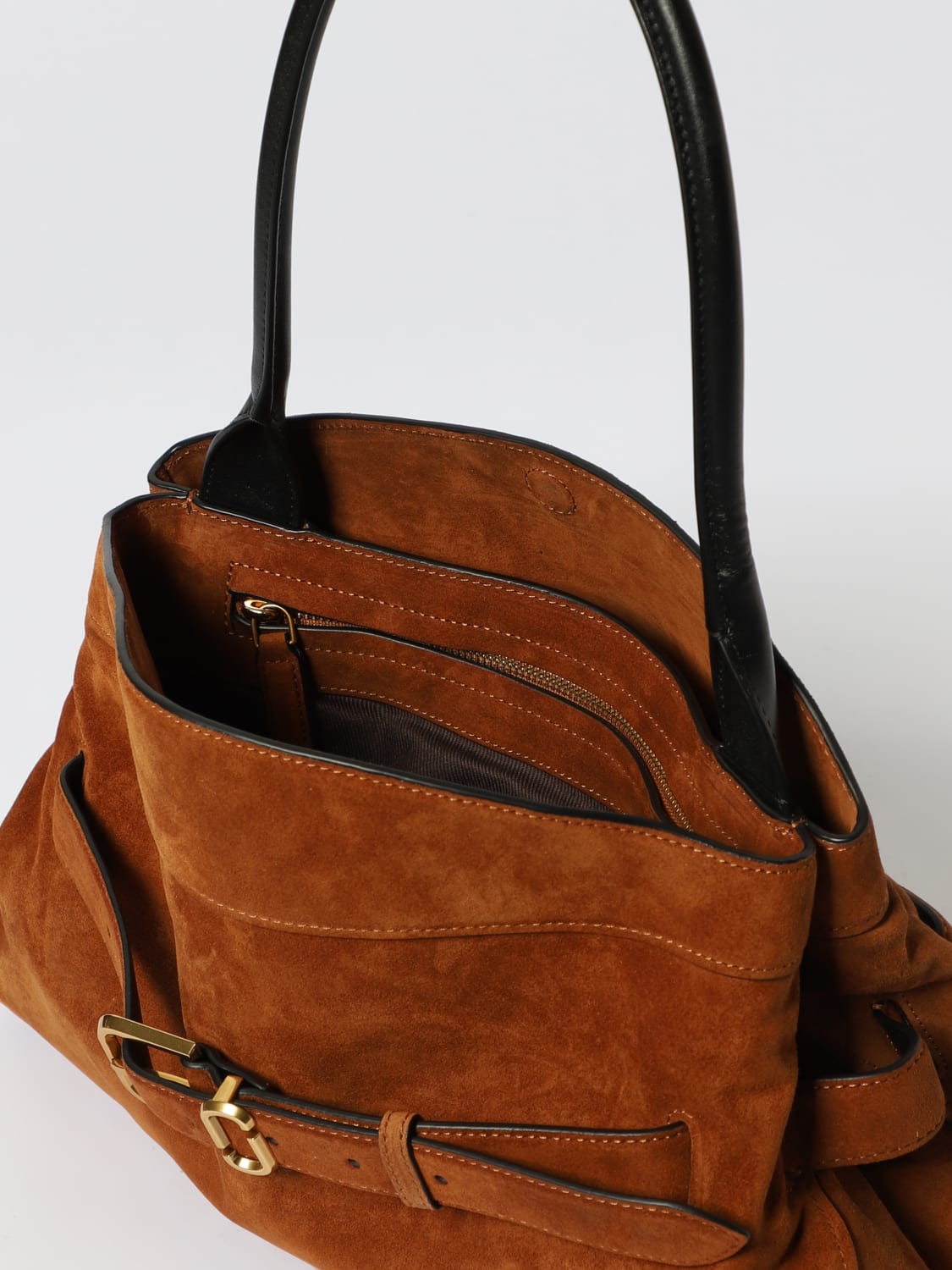 MARC JACOBS BORSA A SPALLA: Borsa Dakota Marc Jacobs in camoscio , Beige - Img 3