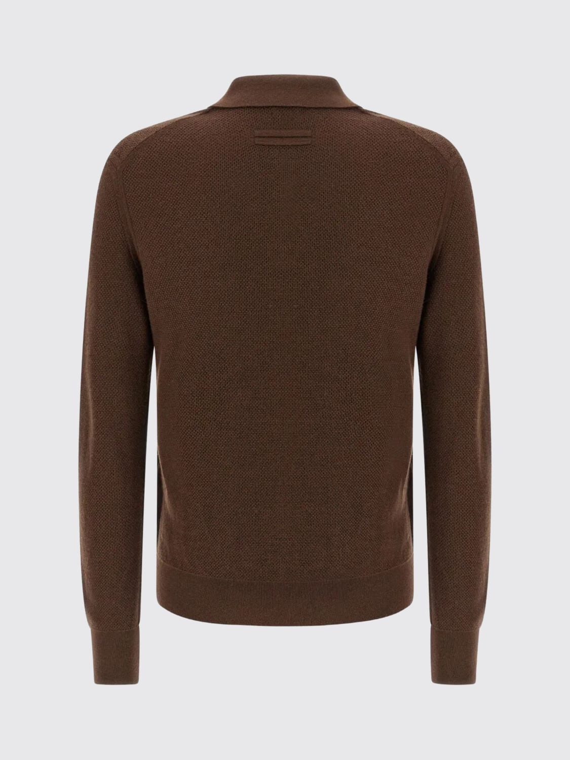 ZEGNA POLO SHIRT: T-shirt men Zegna, Brown - Img 2