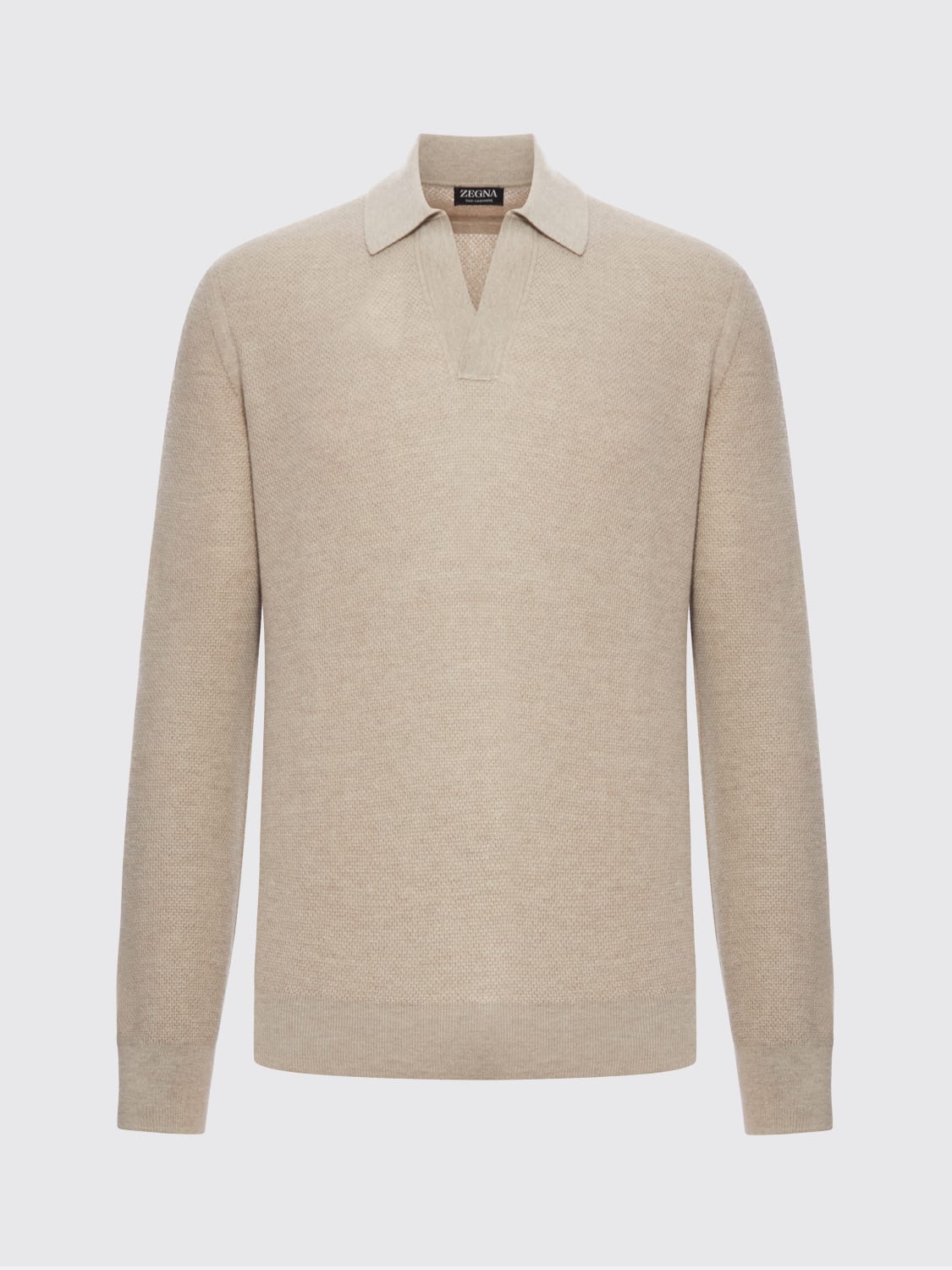 ZEGNA POLO SHIRT: T-shirt men Zegna, Cream - Img 1