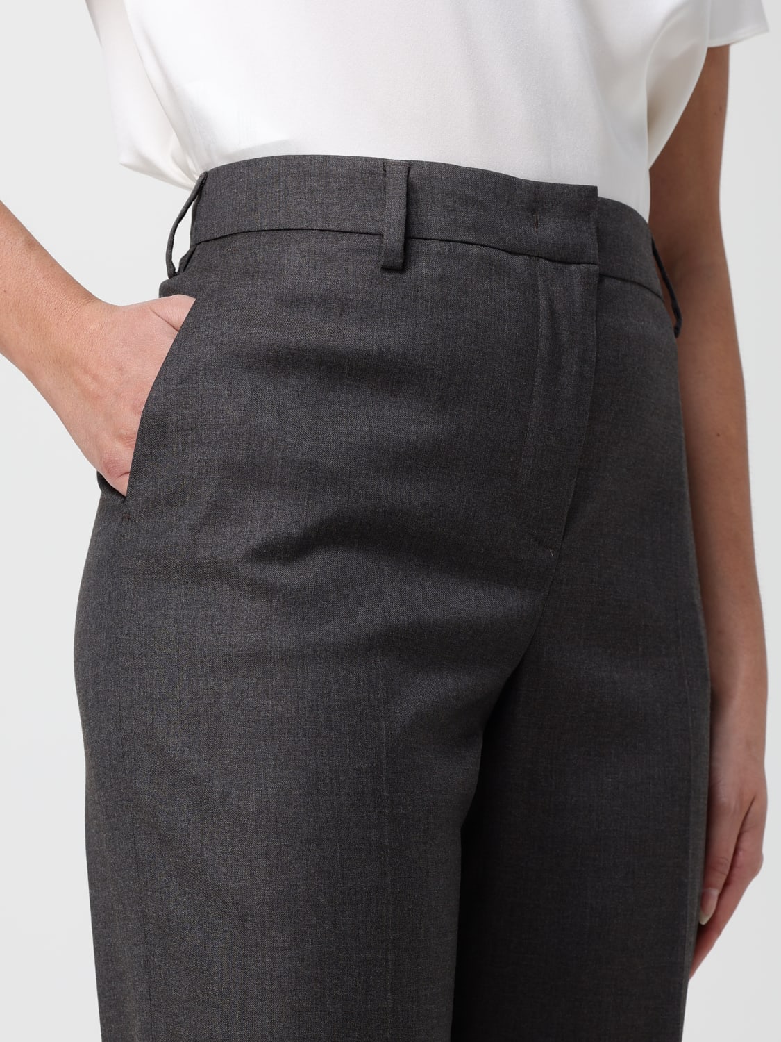 PT01 PANTS: Pants woman Pt01, Brown - Img 3