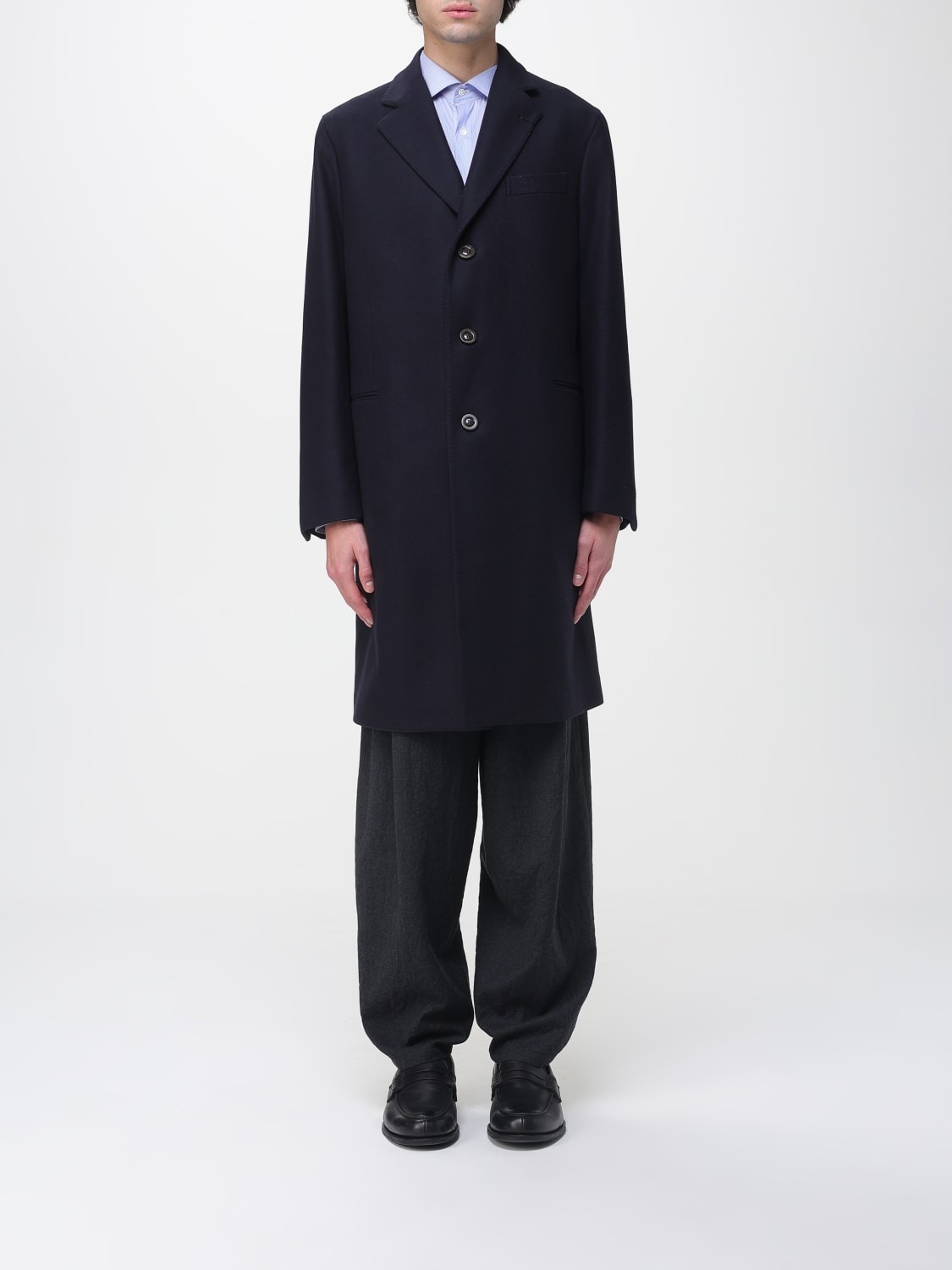 BOGLIOLI COAT: Coat men Boglioli, Blue - Img 1