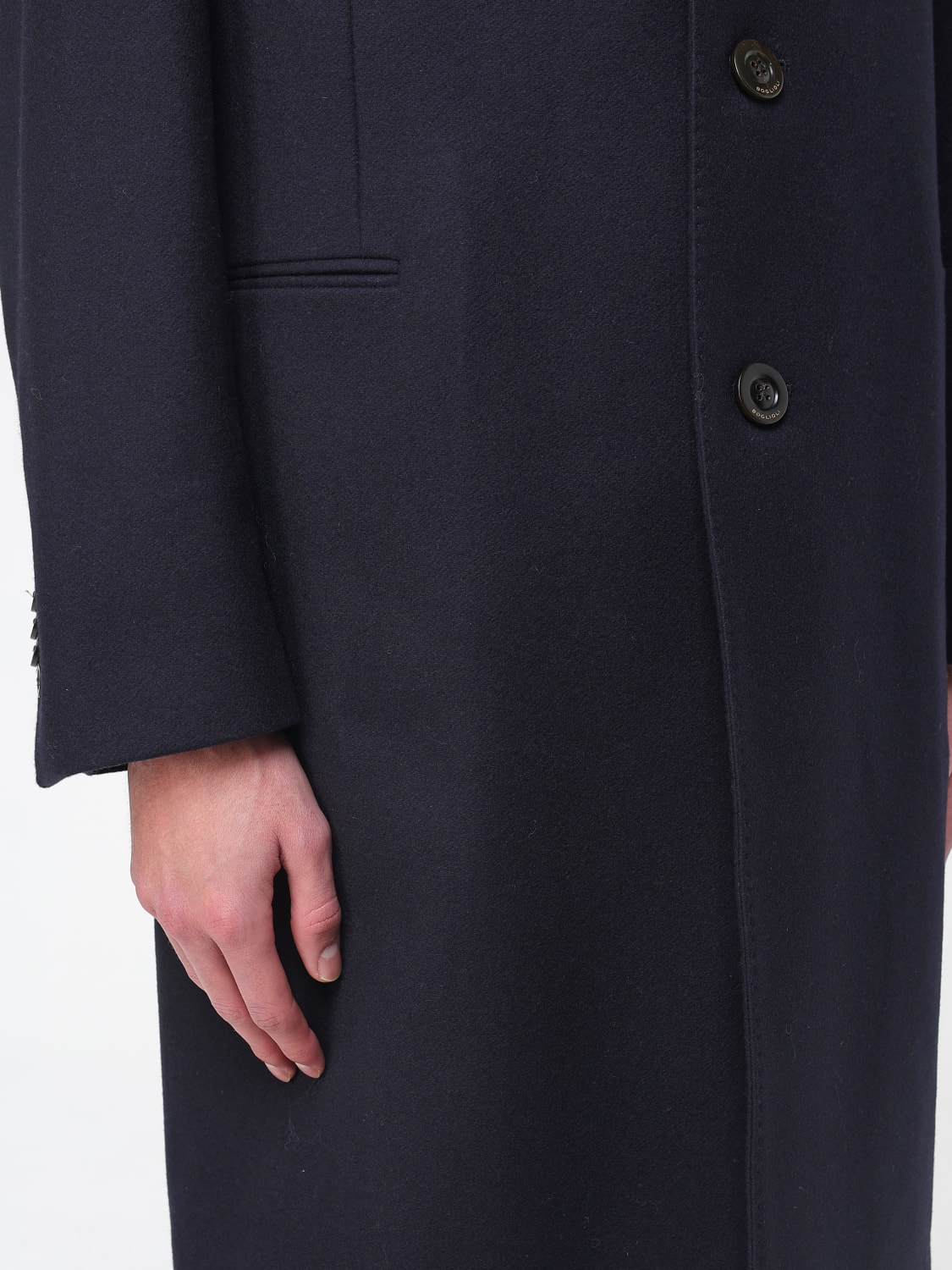 BOGLIOLI COAT: Coat men Boglioli, Blue - Img 4