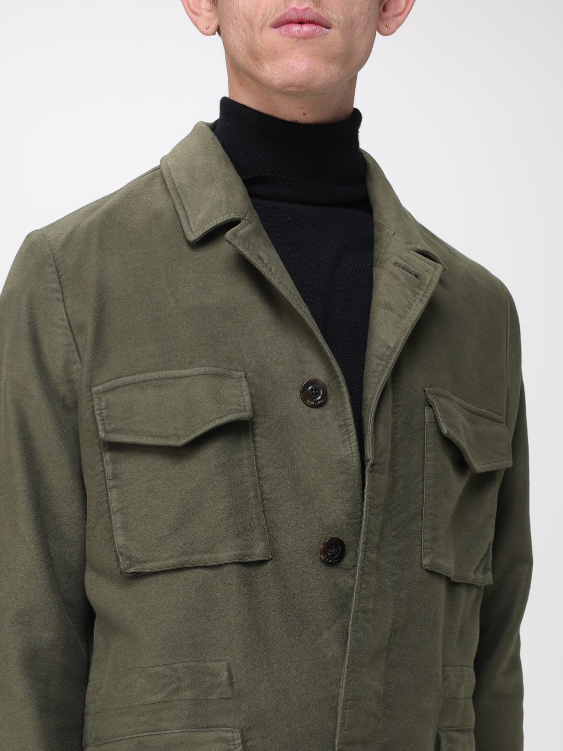 BOGLIOLI JACKET: Blazer men Boglioli, Kaki - Img 4