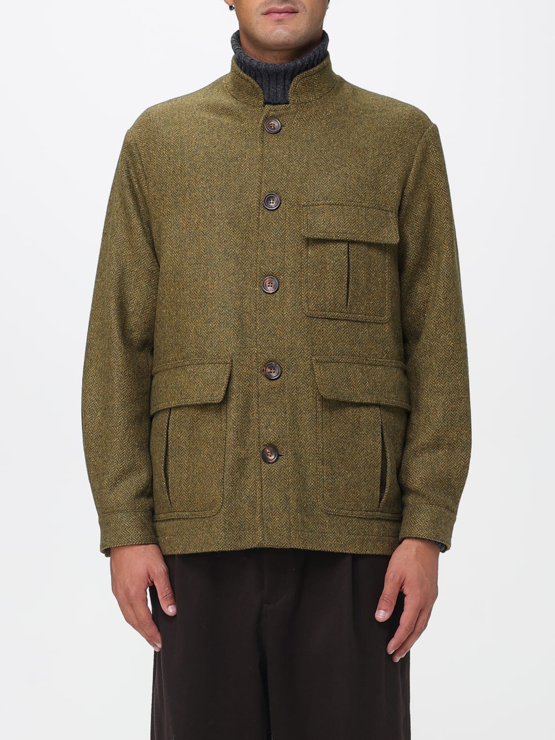 DOPPIAA COAT: Jacket men Doppiaa, Green - Img 1