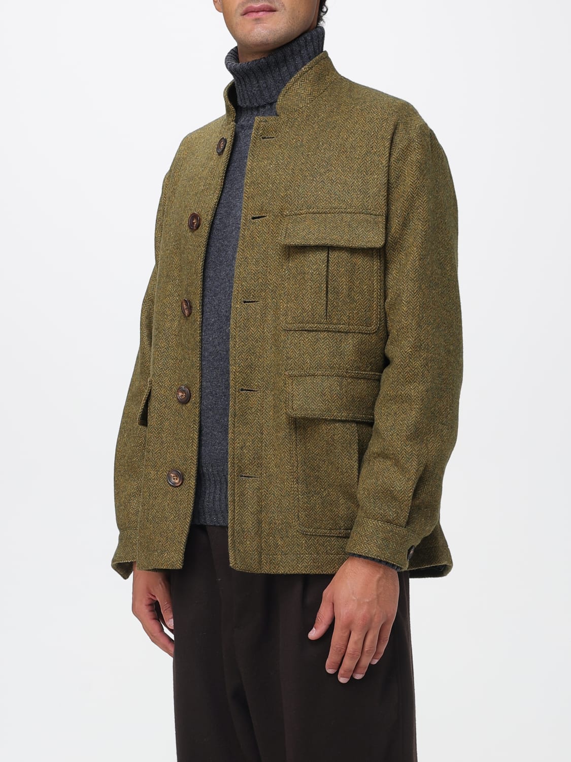 DOPPIAA COAT: Jacket men Doppiaa, Green - Img 3