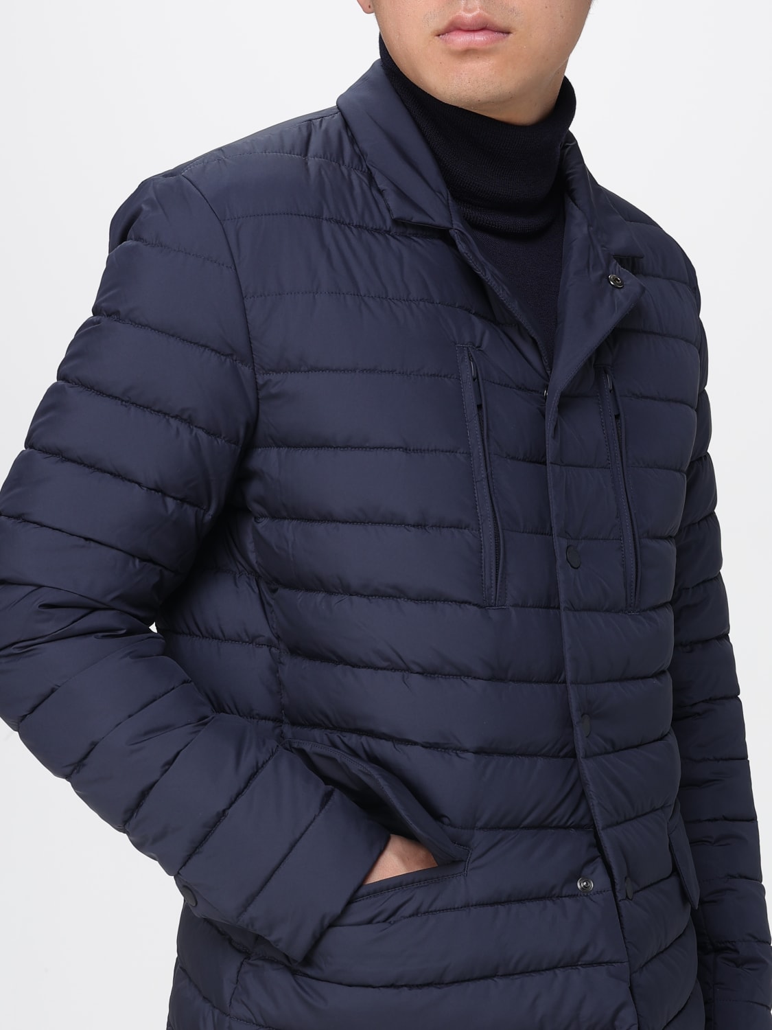 SAVE THE DUCK JACKE: Jacke herren Save The Duck, Blau - Img 4