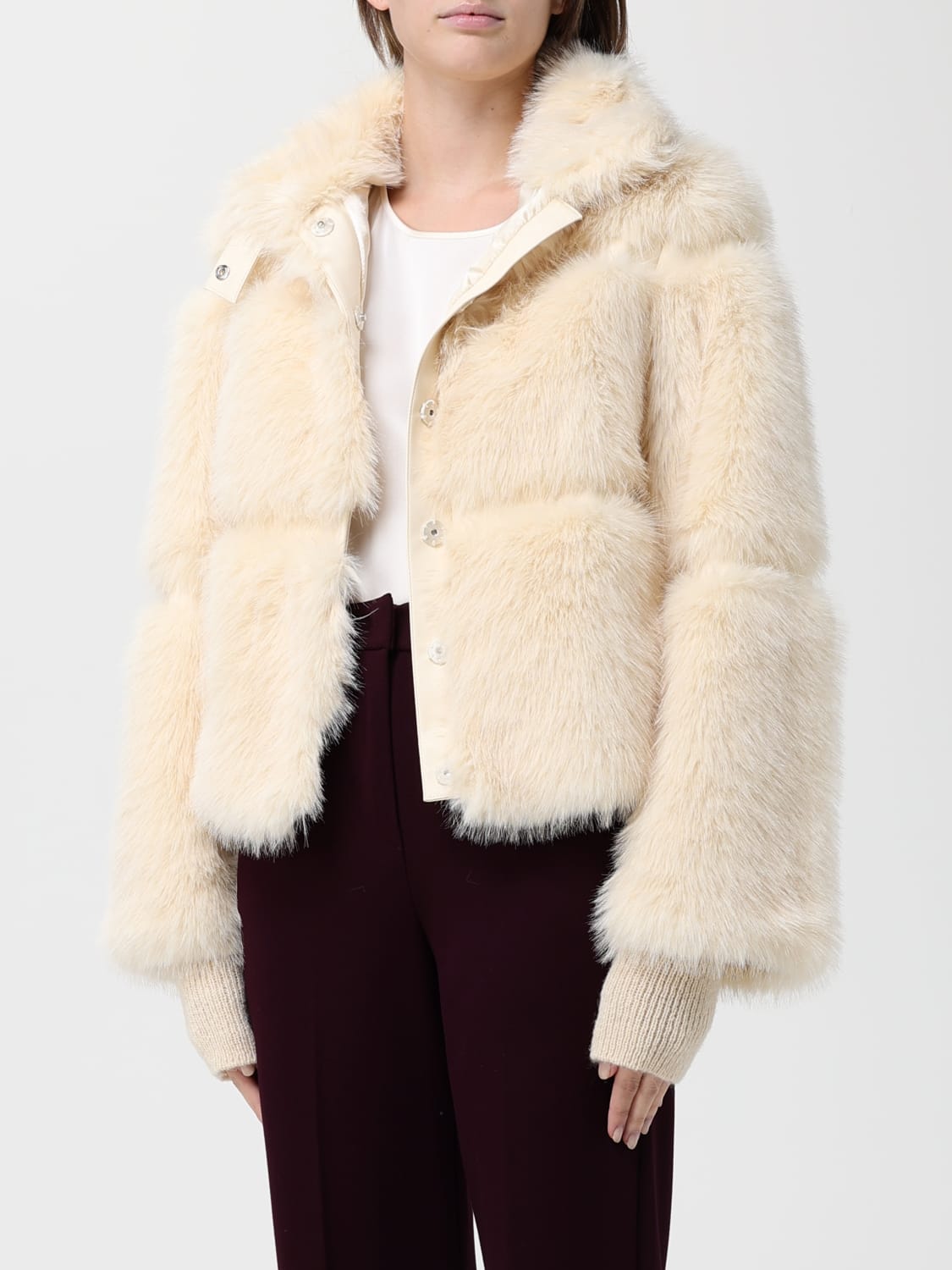 PATRIZIA PEPE FOURRURE: Veste femme Patrizia Pepe, Blanc - Img 3