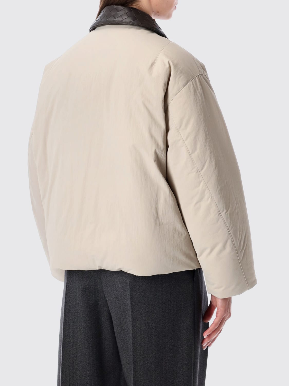 BOTTEGA VENETA JACKE: Mantel damen Bottega Veneta, Taubengrau - Img 2