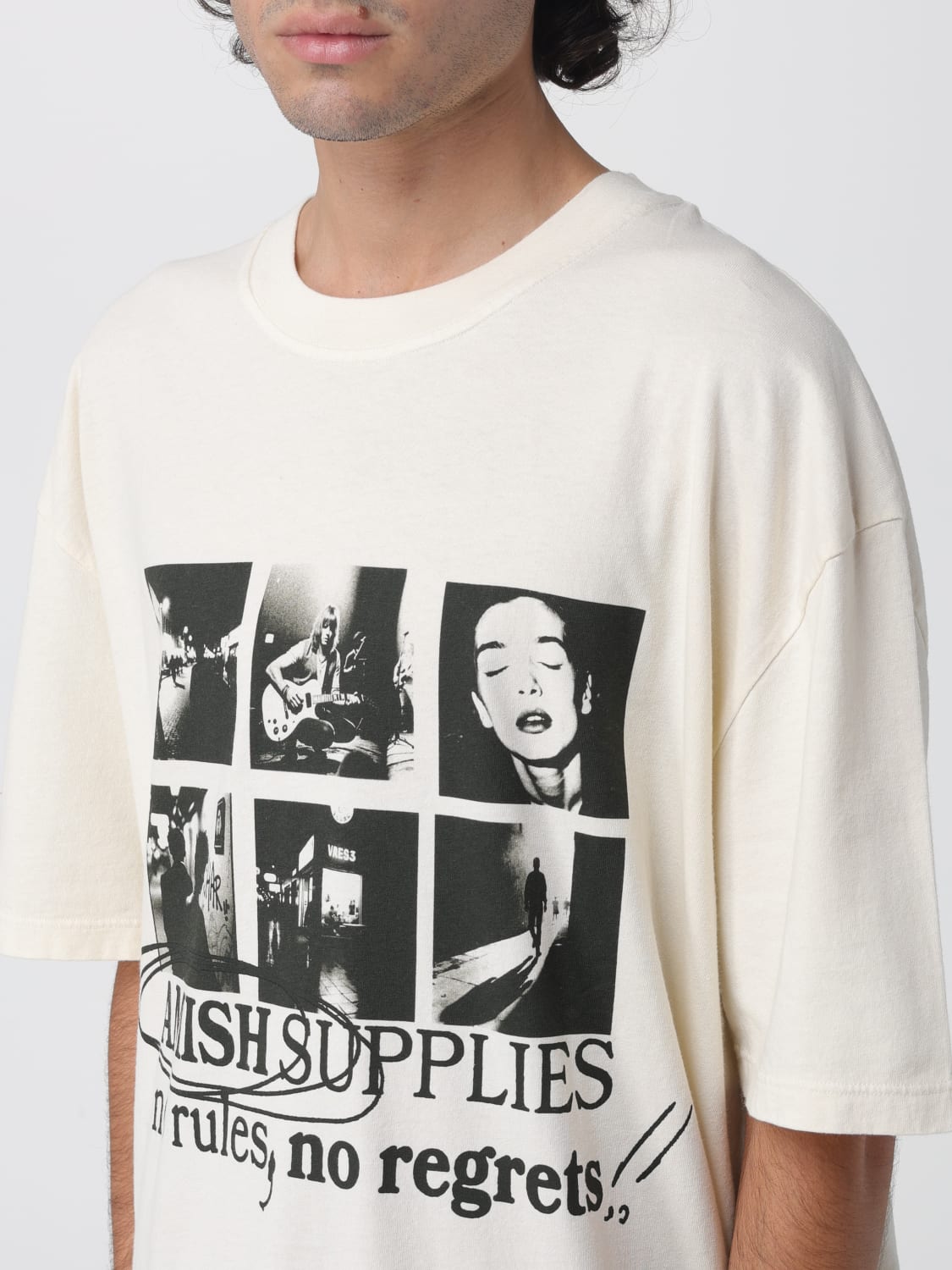 AMISH T-SHIRT: T-shirt herren Amish, Weiß - Img 3