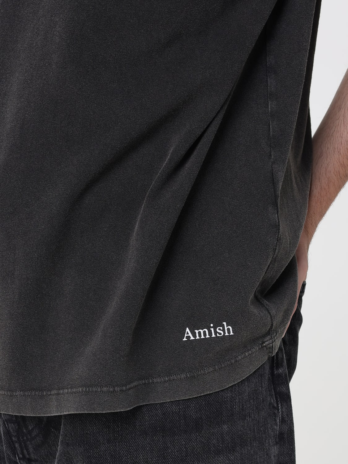 AMISH T-SHIRT: T-shirt men Amish, Black - Img 3