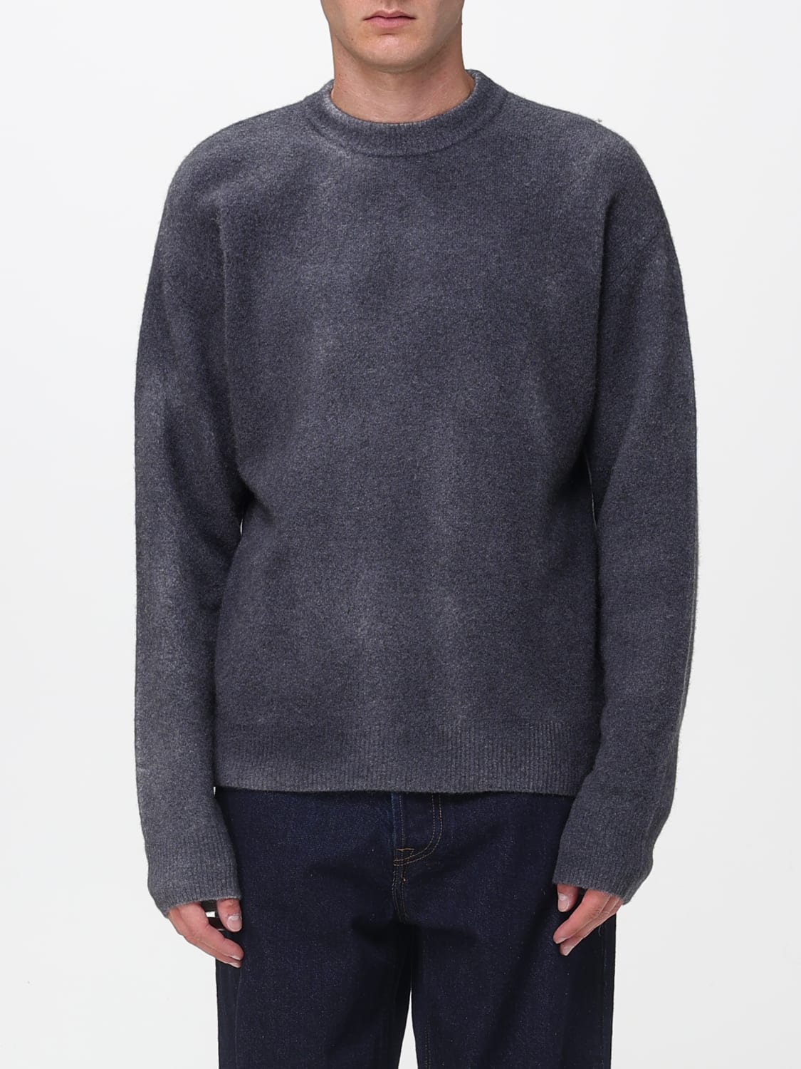 AMISH SWEATER: Sweater men Amish, Grey - Img 1