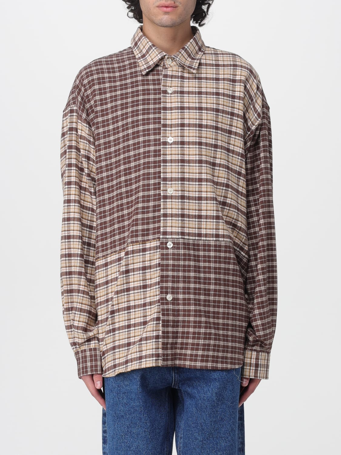 AMISH SHIRT: Shirt men Amish, Brown - Img 1