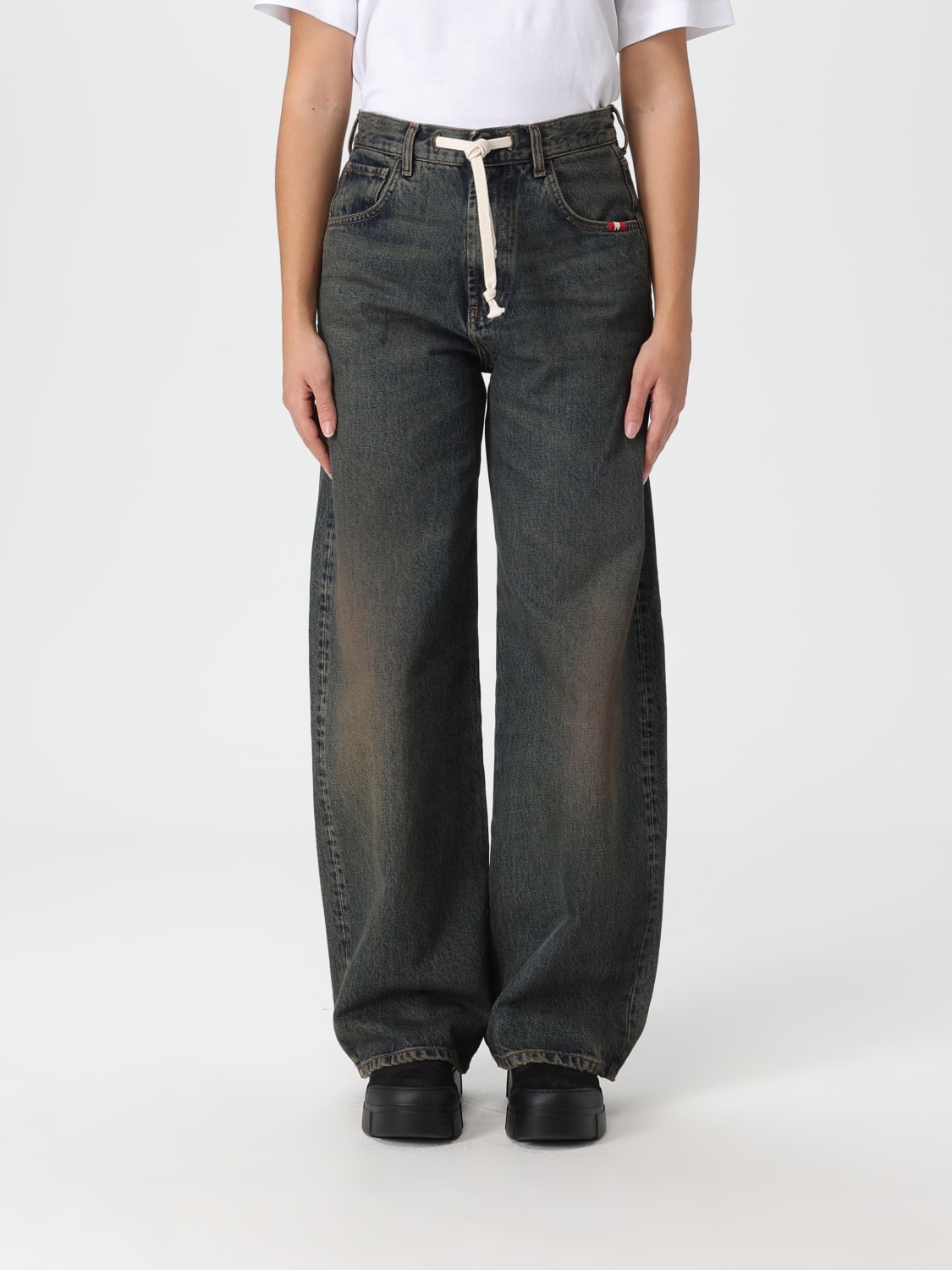 AMISH ДЖИНСЫ: Джинсы Женское Amish, Зеленый - Img 1