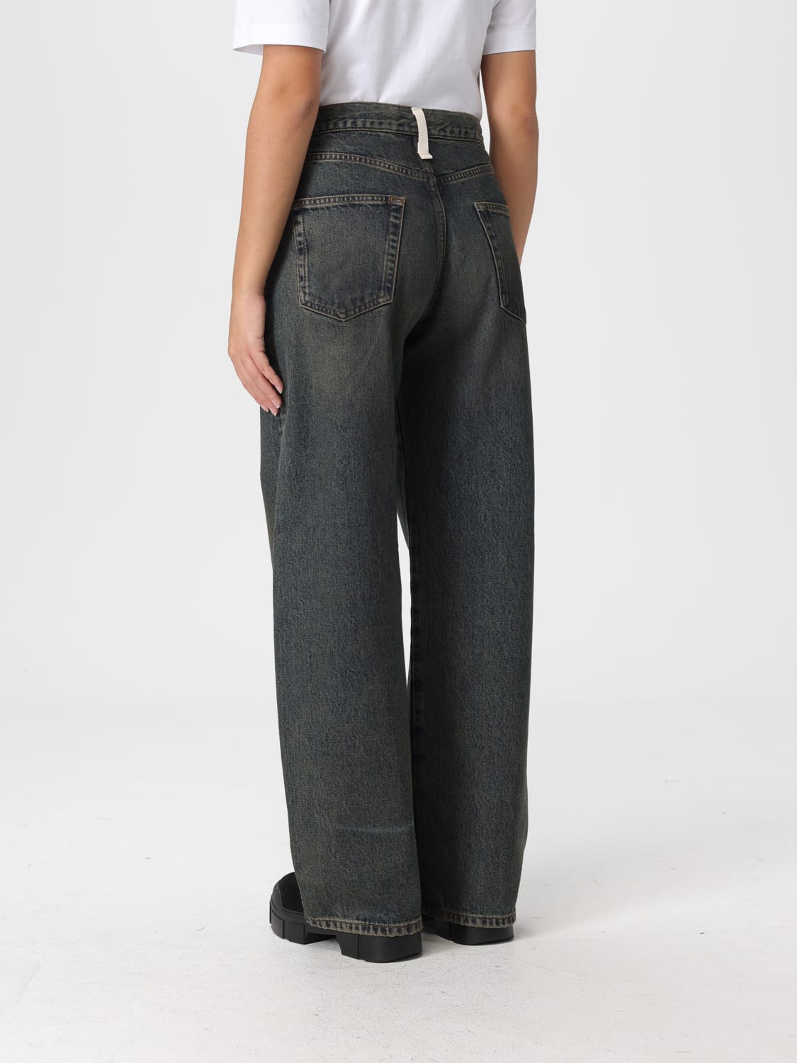 AMISH ДЖИНСЫ: Джинсы Женское Amish, Зеленый - Img 3