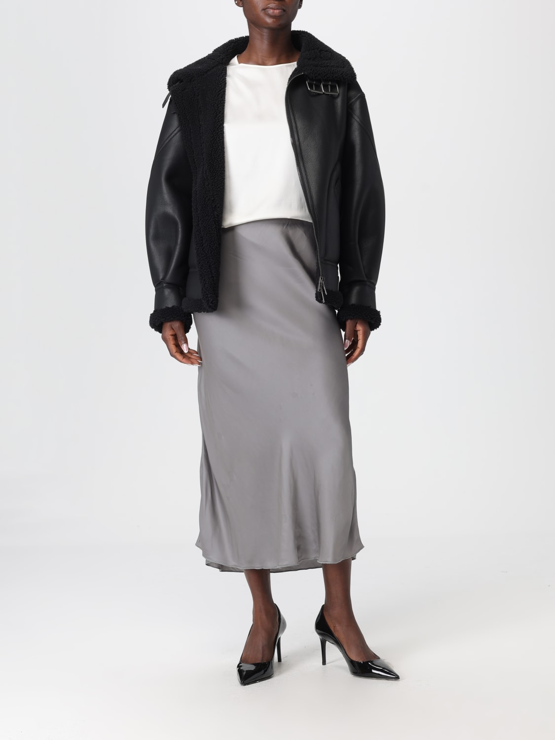 ERMANNO SCERVINO SKIRT: Skirt woman Ermanno Scervino, Grey - Img 2