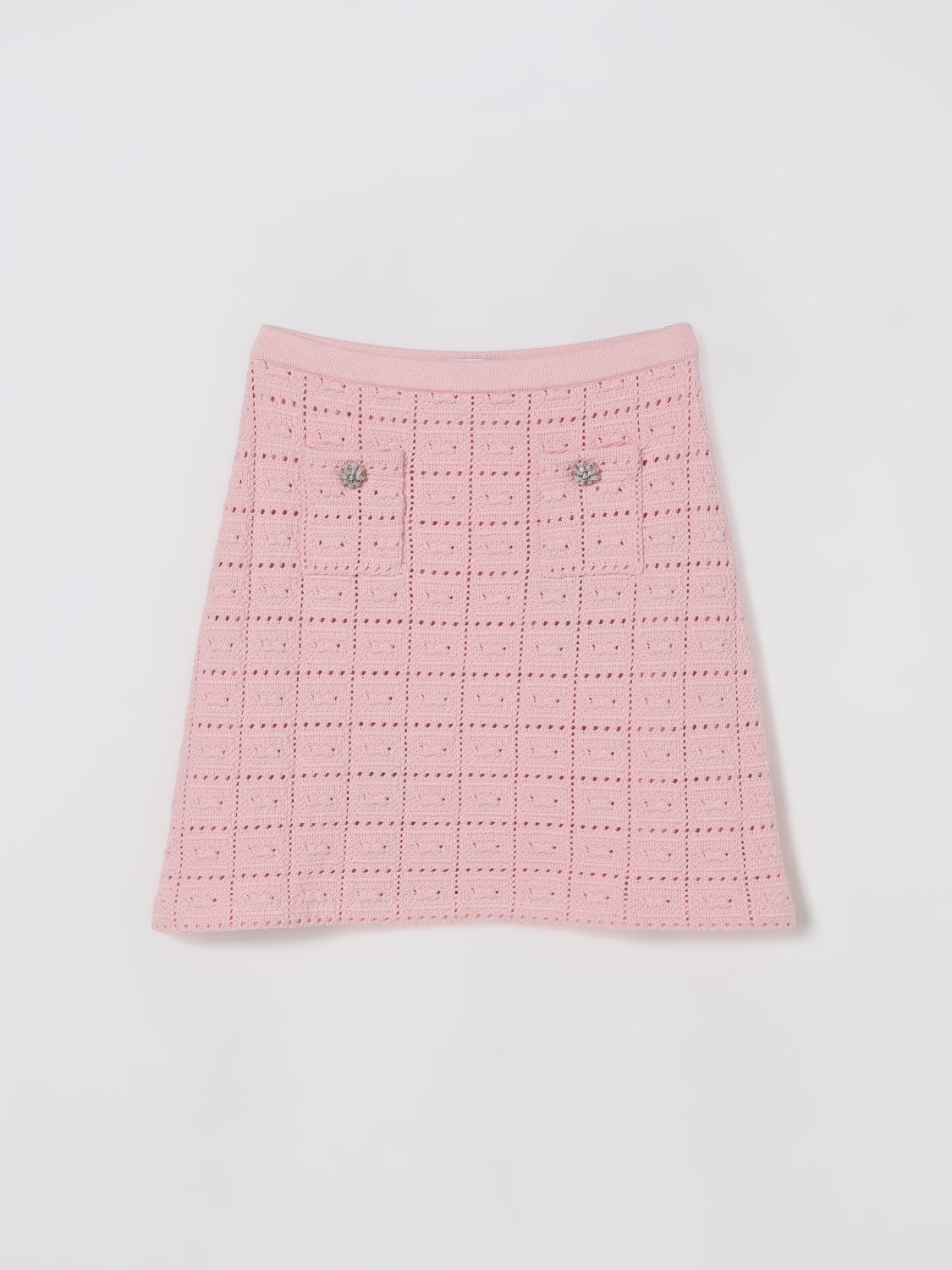 SELF-PORTRAIT SKIRT: Skirt kids Self-portrait, Pink - Img 1