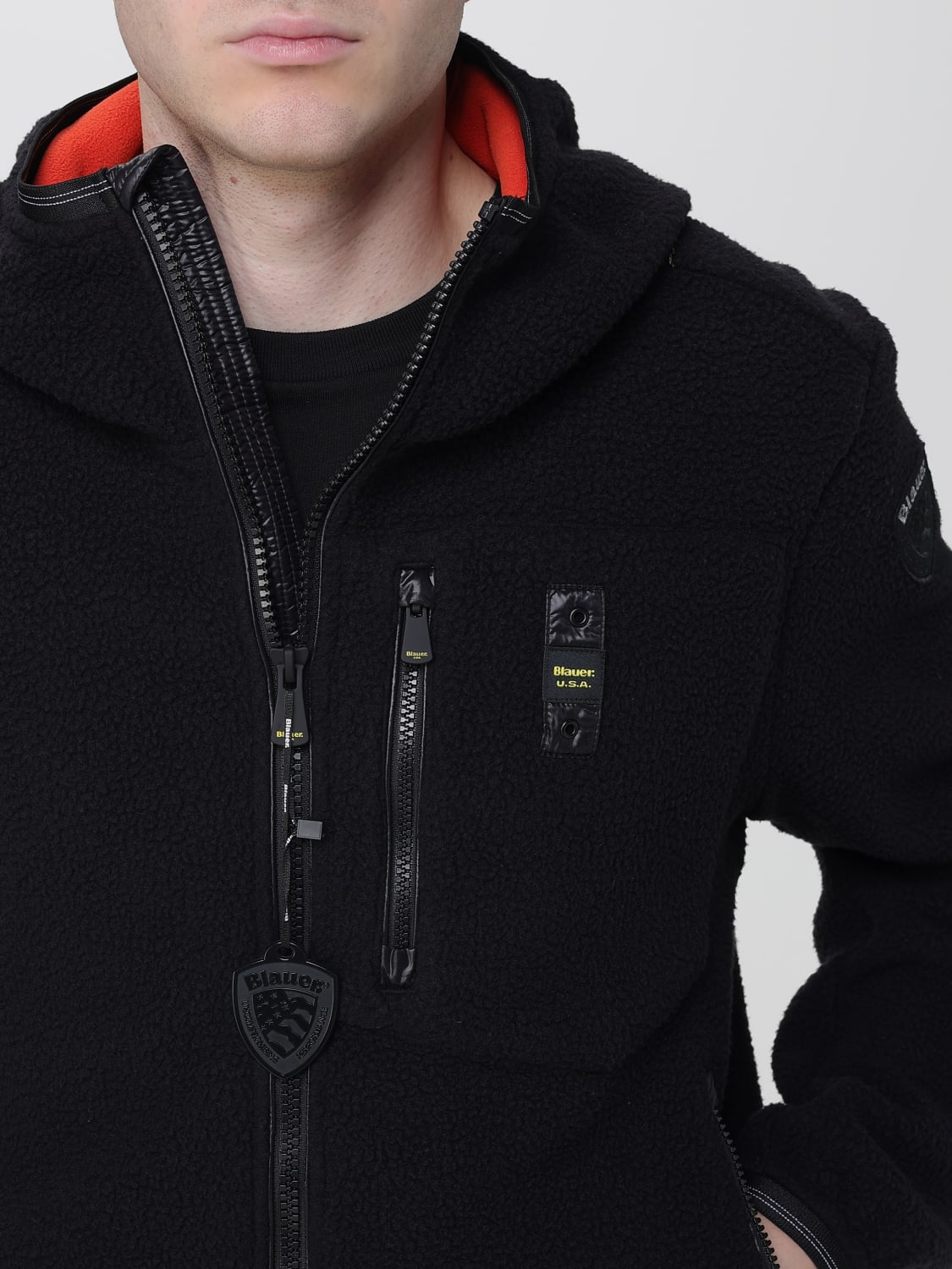 BLAUER JACKET: Jacket men Blauer, Black - Img 4