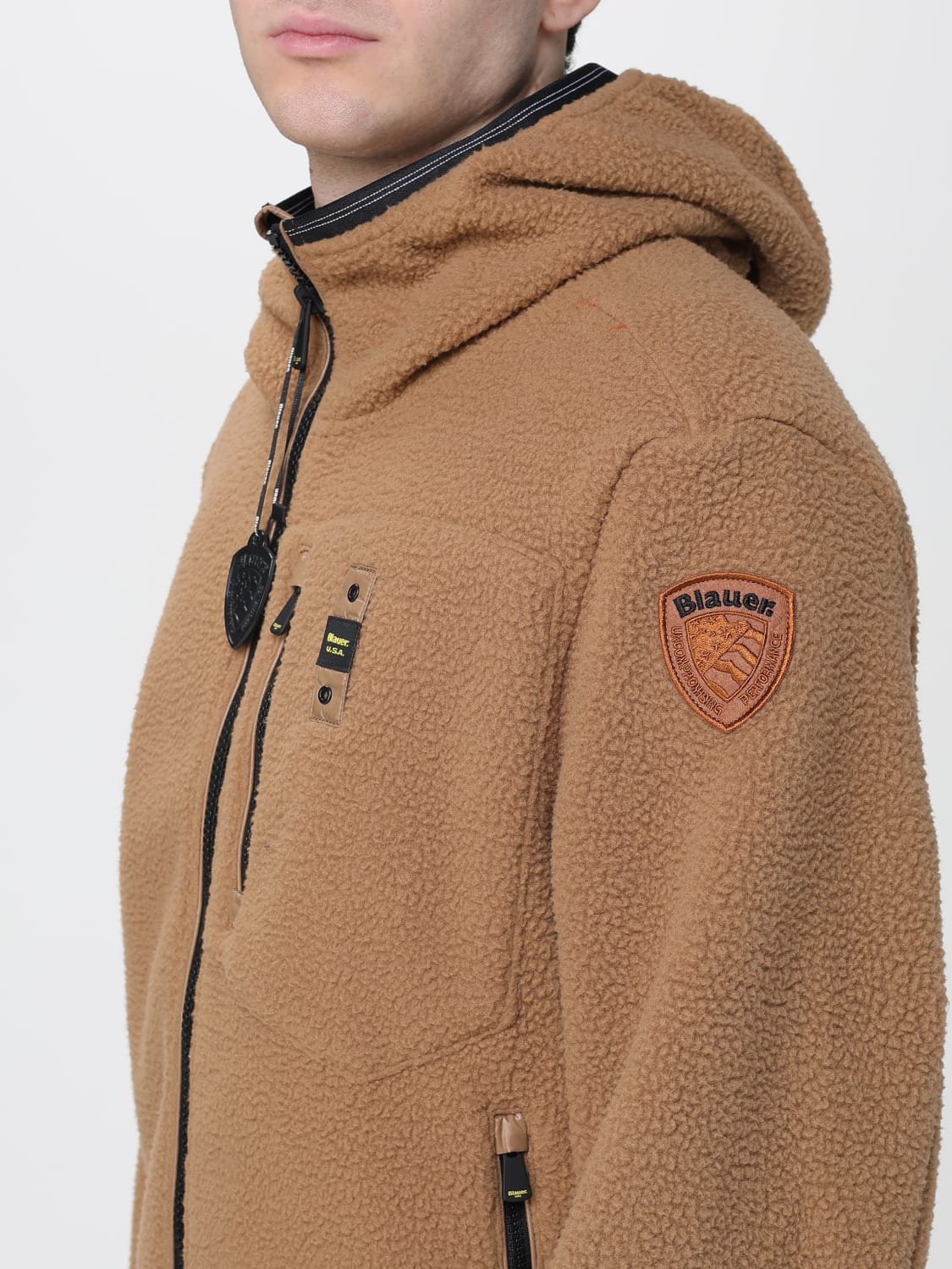 BLAUER JACKET: Jacket men Blauer, Brown - Img 4