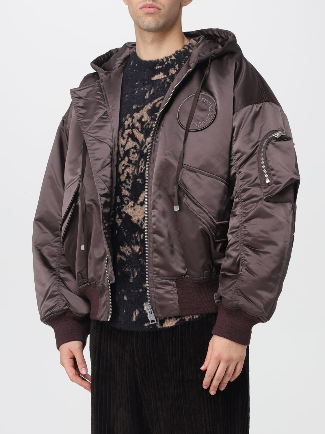 ÉTUDES STUDIO JACKET: Coat men Études, Brown - Img 4