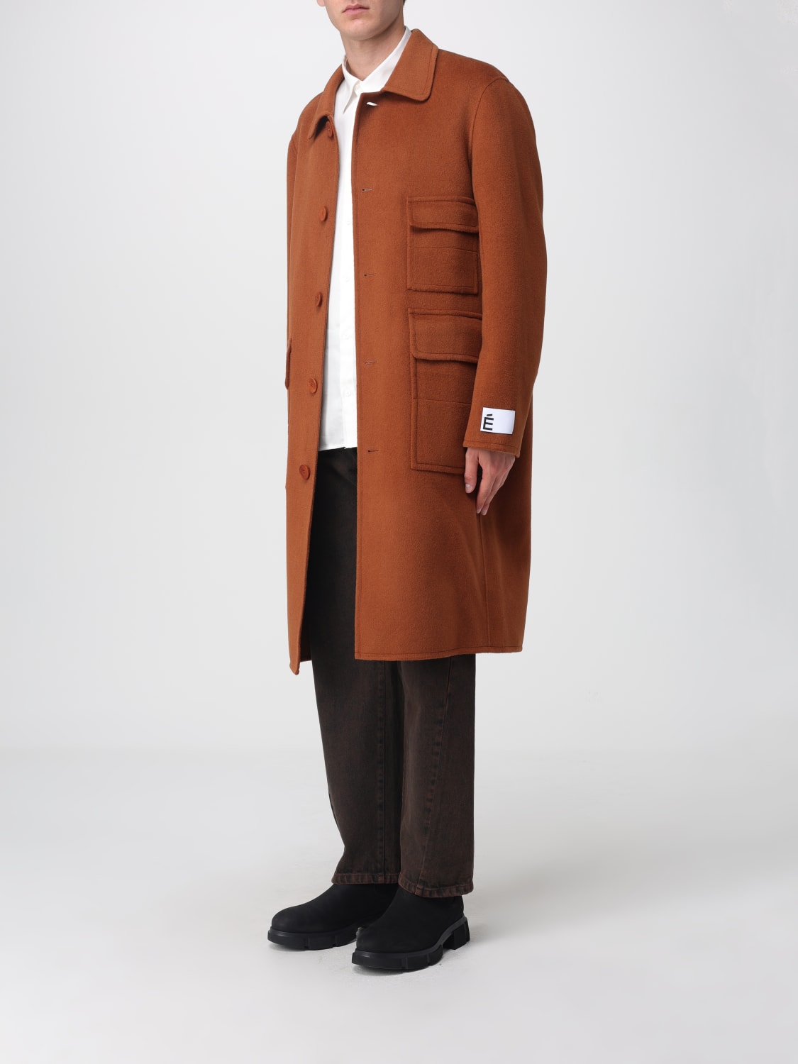 ÉTUDES STUDIO COAT: Coat men Études, Camel - Img 4