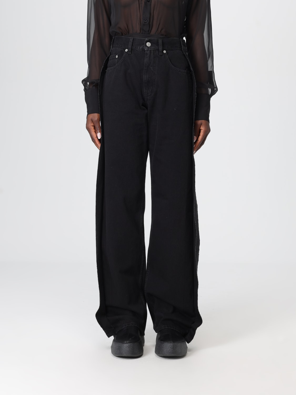 MM6 MAISON MARGIELA JEANS: Jeans woman Mm6 Maison Margiela, Black - Img 1