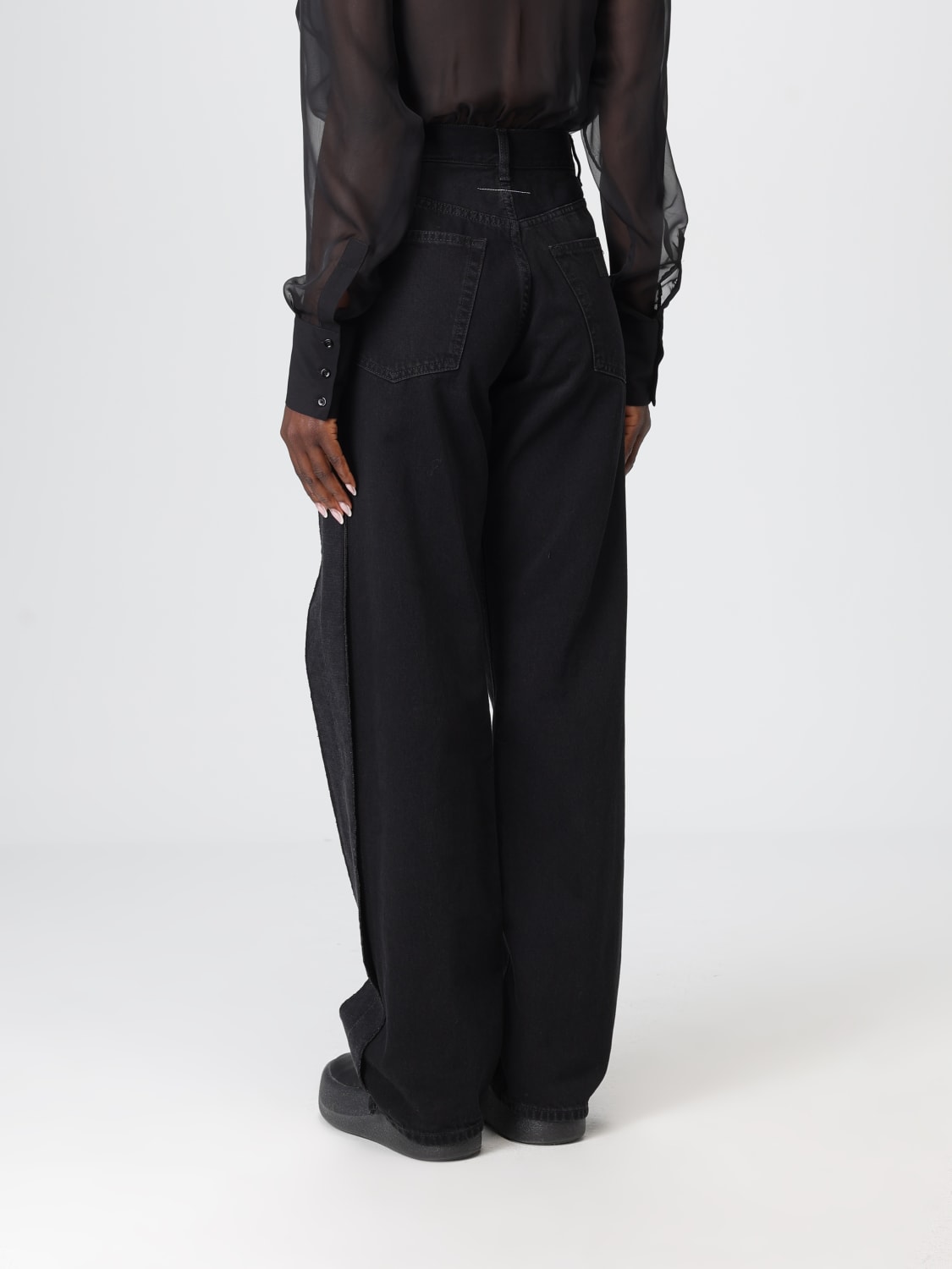 MM6 MAISON MARGIELA JEANS: Jeans woman Mm6 Maison Margiela, Black - Img 3