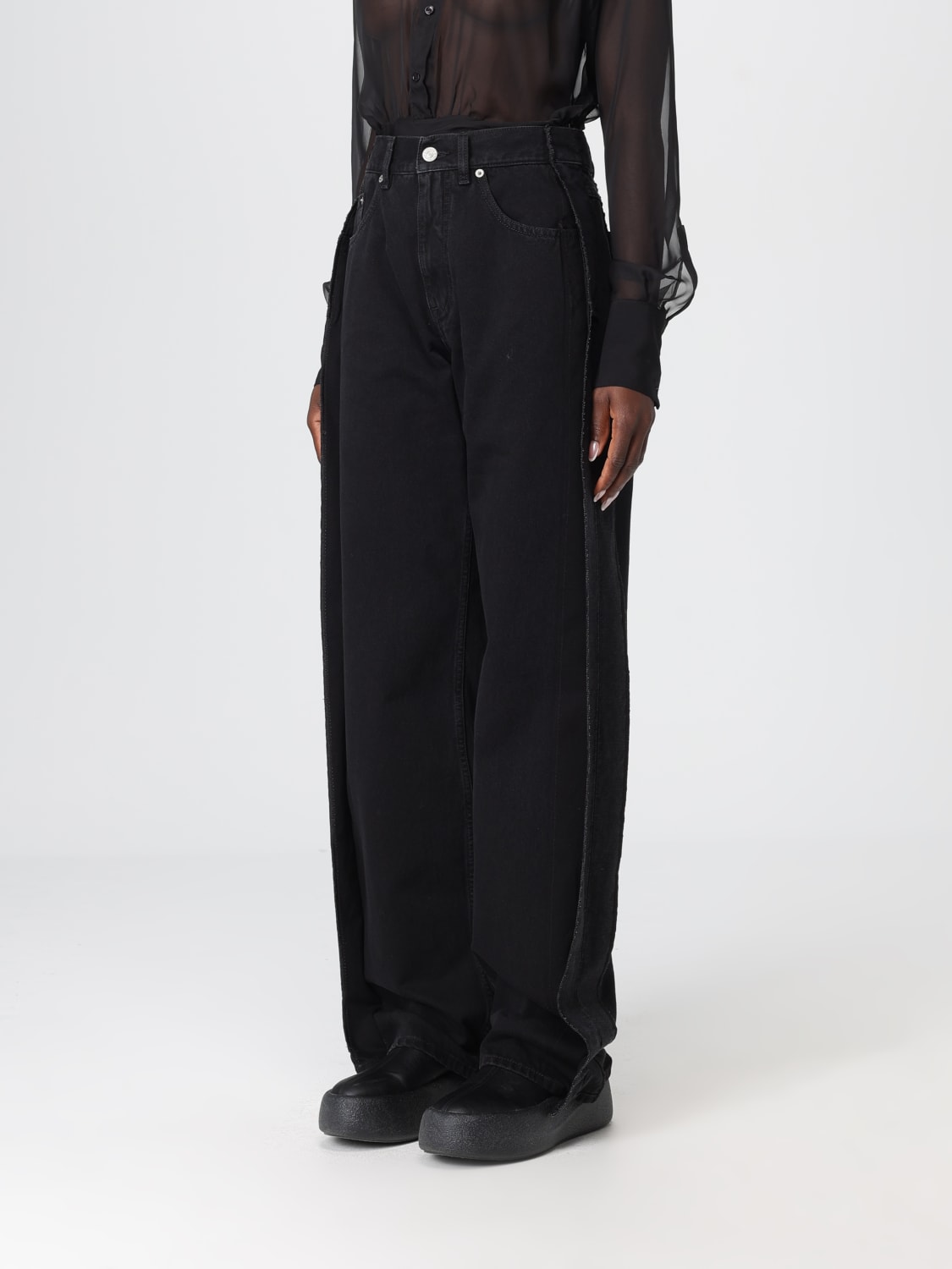 MM6 MAISON MARGIELA JEANS: Jeans woman Mm6 Maison Margiela, Black - Img 4