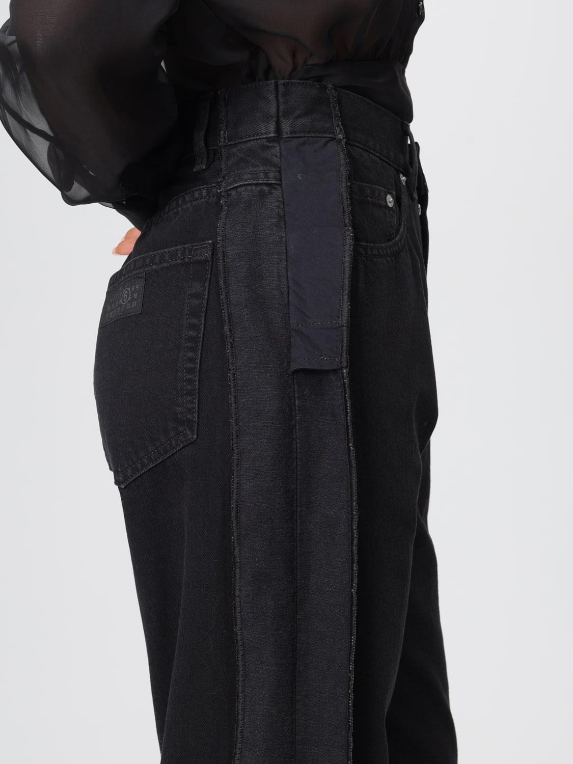 MM6 MAISON MARGIELA JEANS: Jeans woman Mm6 Maison Margiela, Black - Img 5