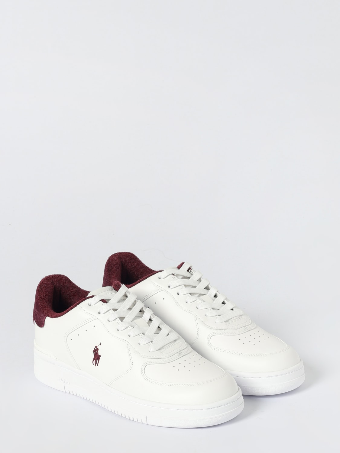 POLO RALPH LAUREN SNEAKERS: Sneakers Polo Ralph Lauren in pelle , Bianco - Img 2