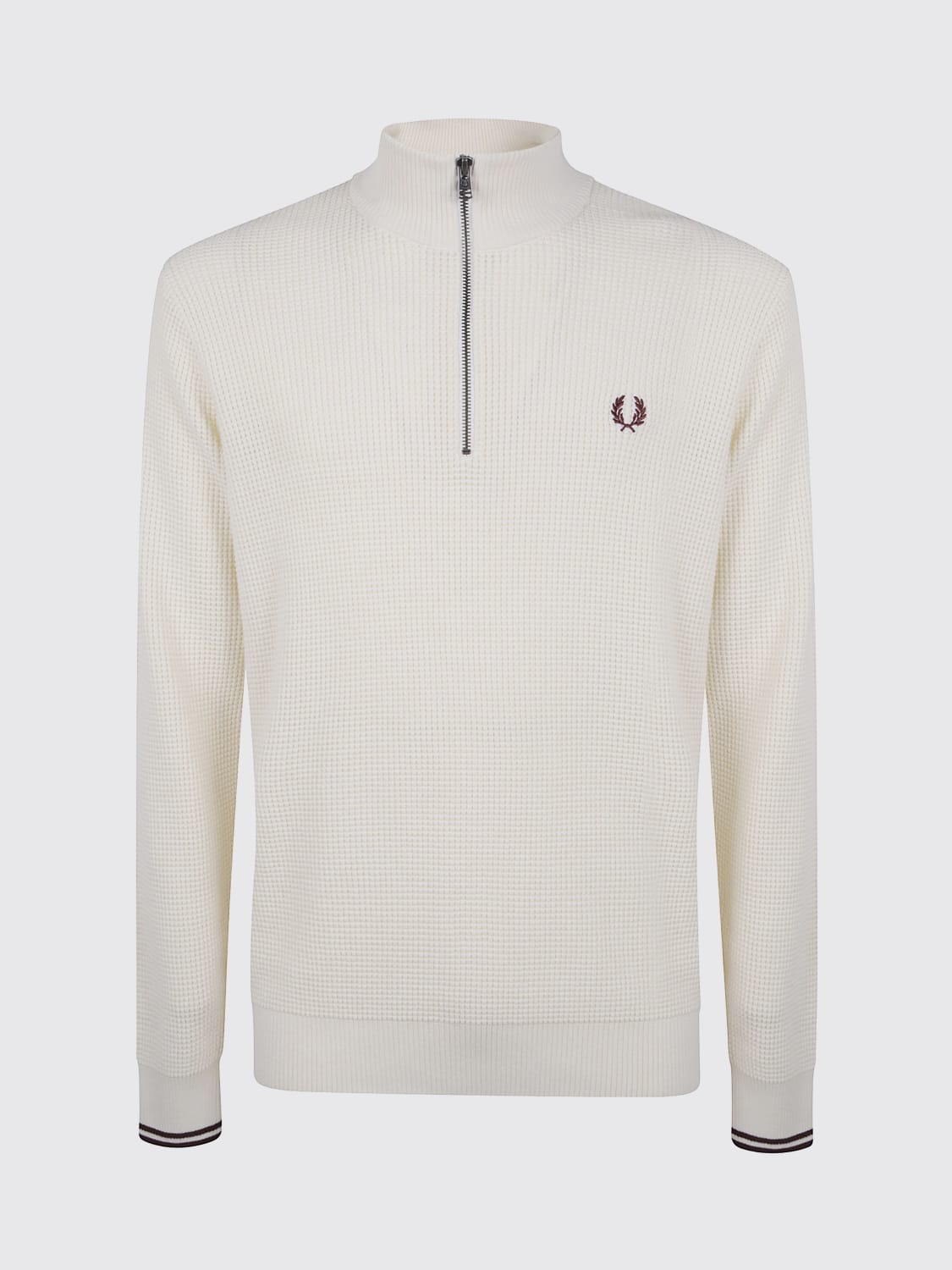 FRED PERRY PULLOVER: Sweatshirt herren Fred Perry, Ecru - Img 1