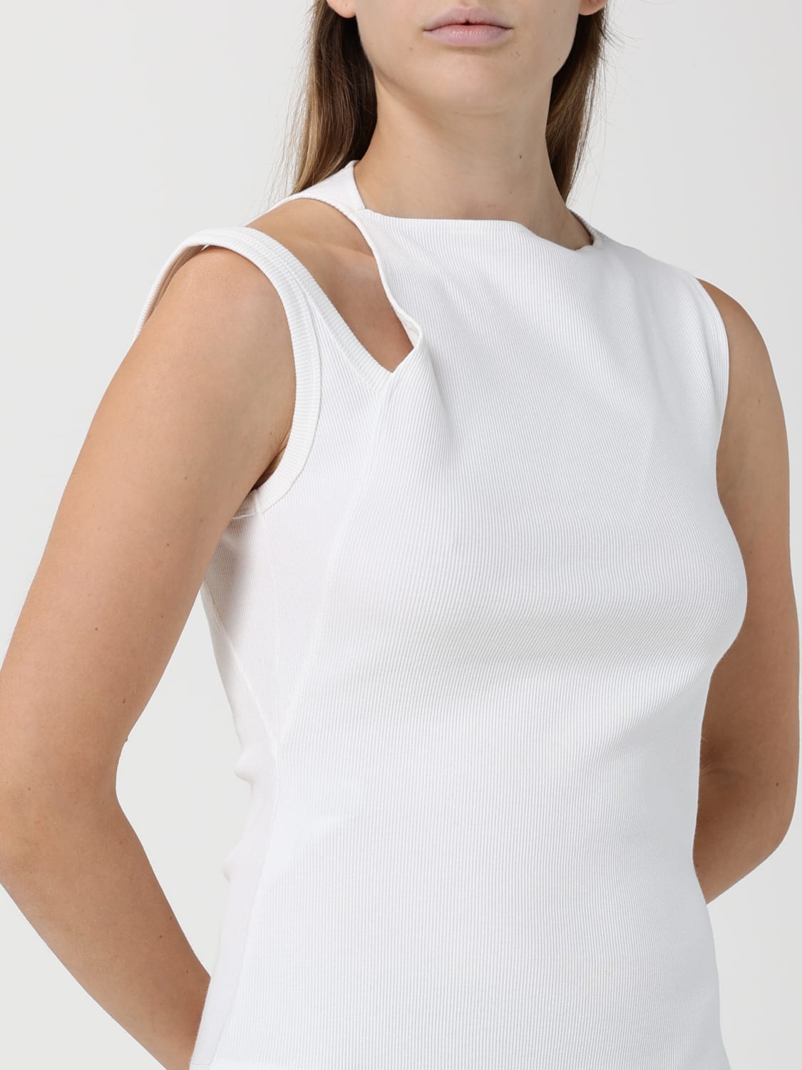 COURRÈGES TOP: Top mujer CourrÈges, Blanco - Img 4