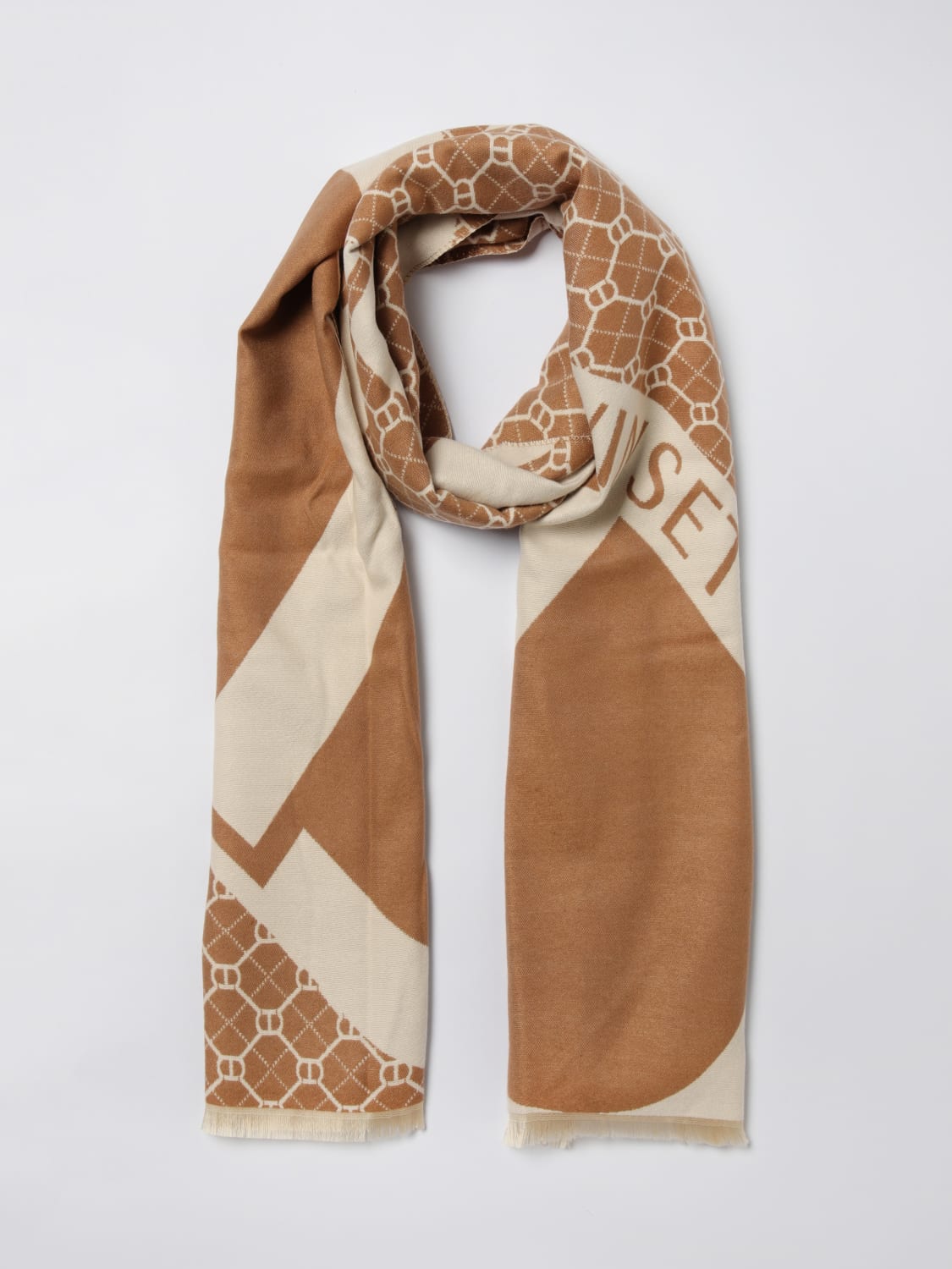 TWINSET SHAWL: Scarf woman Twinset, Beige - Img 2