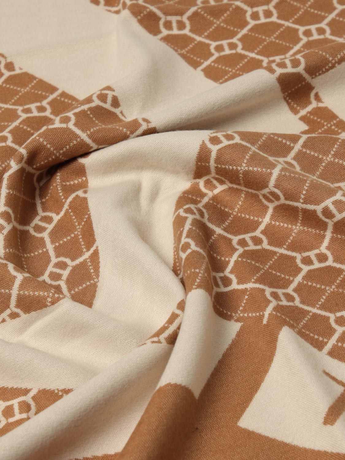 TWINSET SHAWL: Scarf woman Twinset, Beige - Img 3