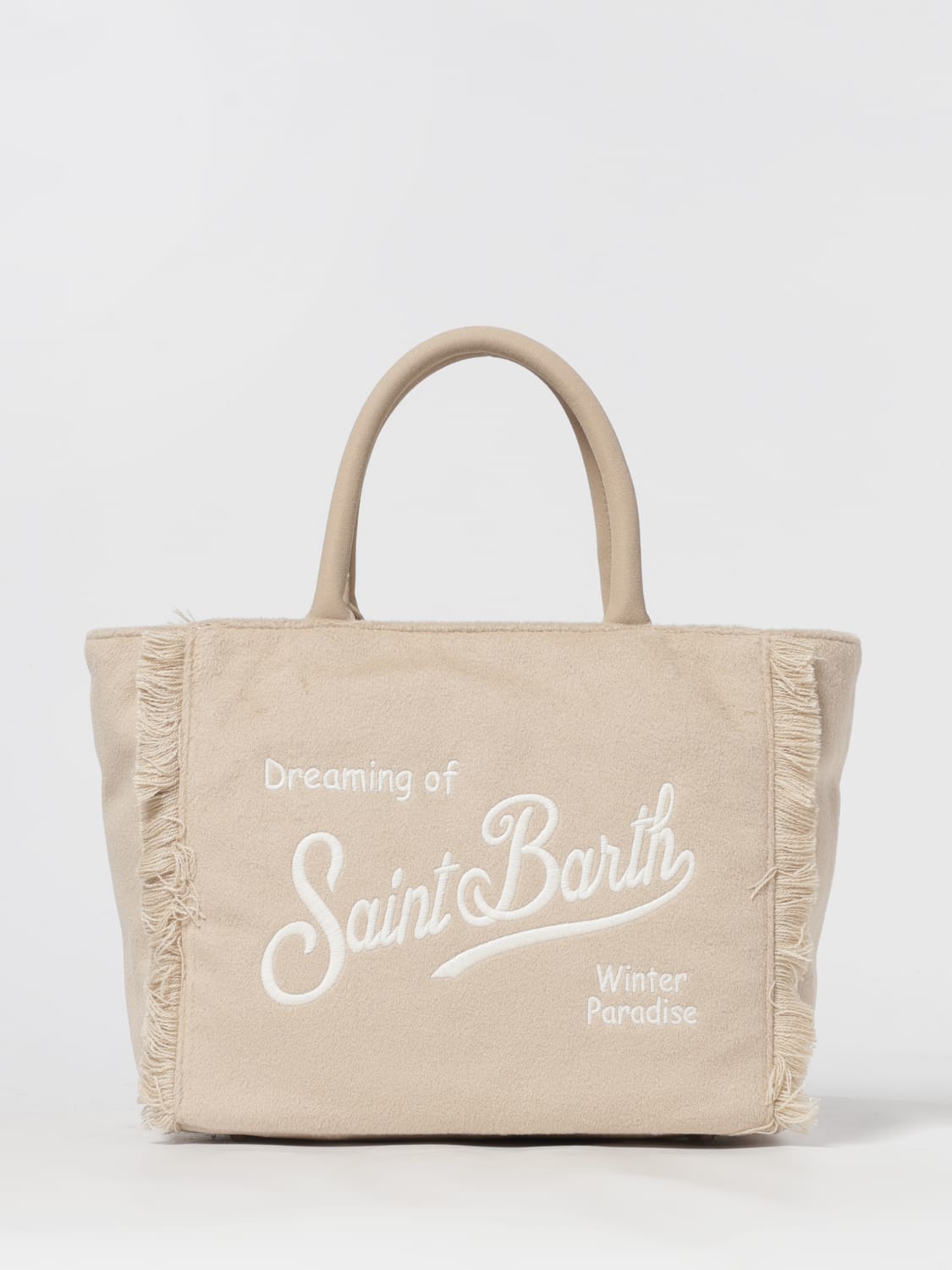 MC2 SAINT BARTH SAC À MAIN: Sac porté épaule femme Mc2 Saint Barth, Beige - Img 1