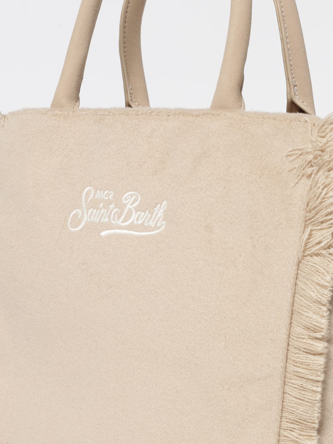MC2 SAINT BARTH SAC À MAIN: Sac porté épaule femme Mc2 Saint Barth, Beige - Img 3
