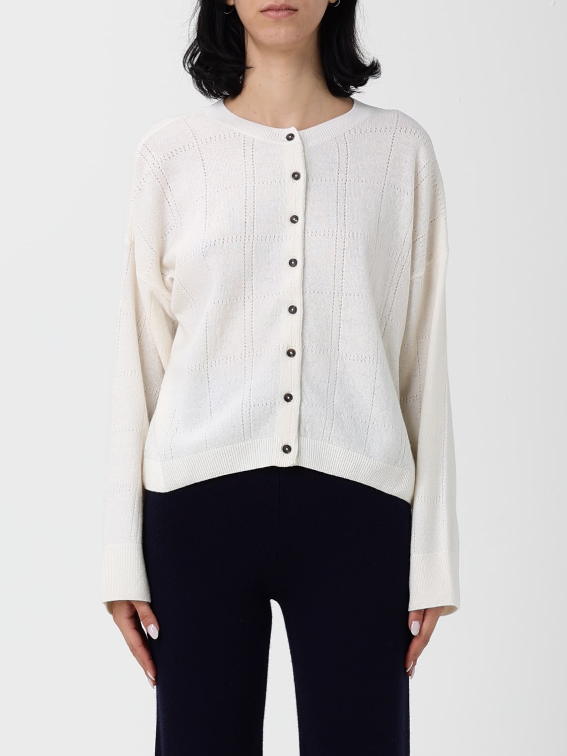 BARBOUR SWEATER: Sweater Barbour, White - Img 1