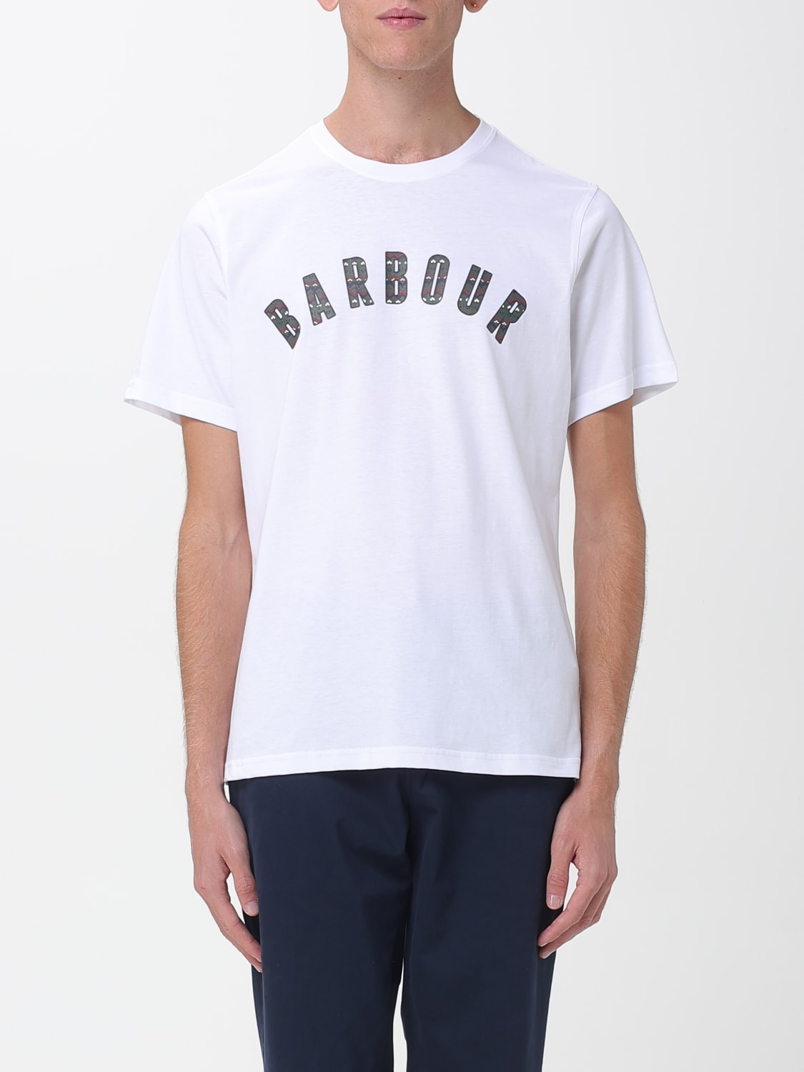 BARBOUR T-SHIRT: T-shirt men Barbour, White - Img 1